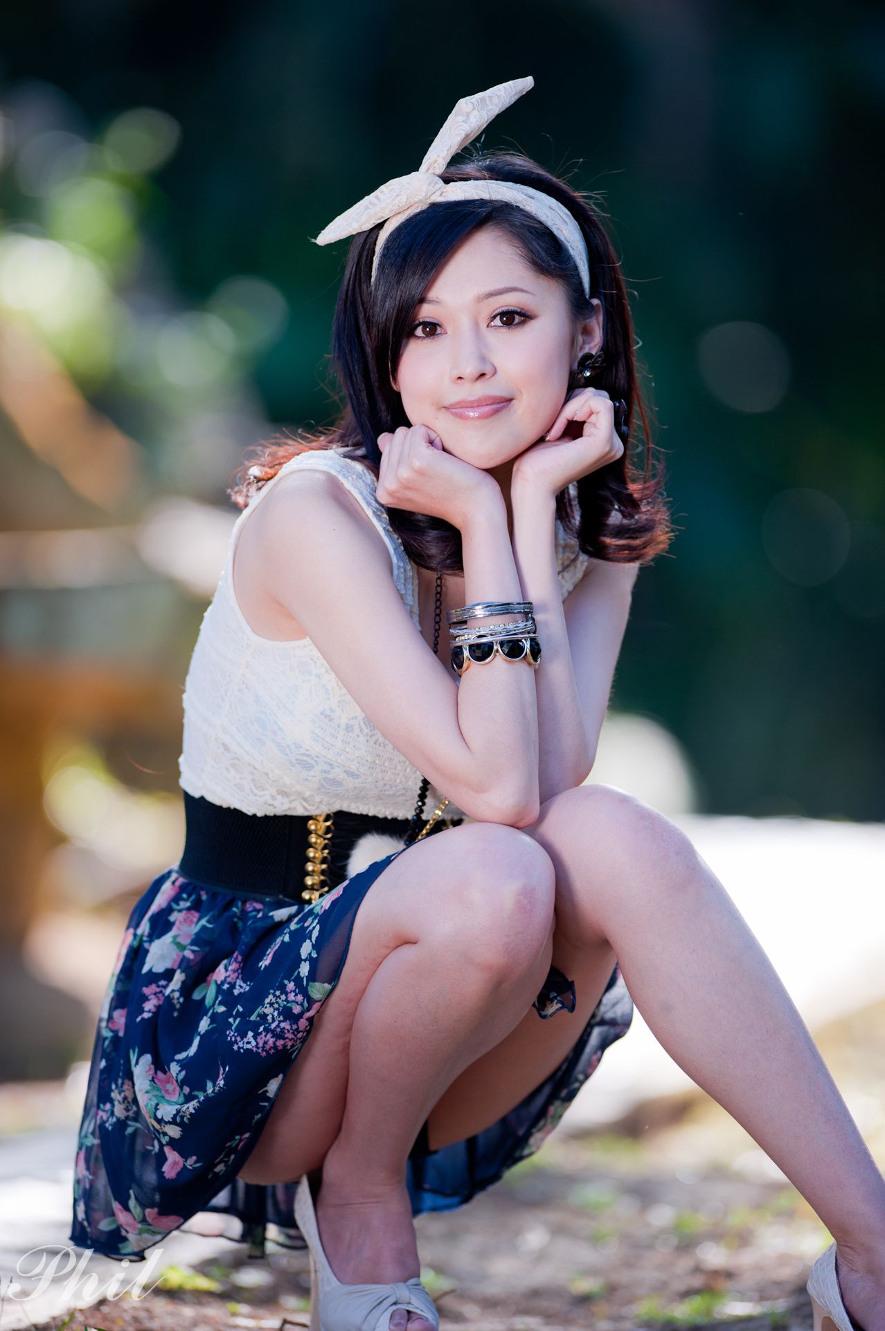 Beautyleg腿模Avy《连衣裙公园外拍》-图39