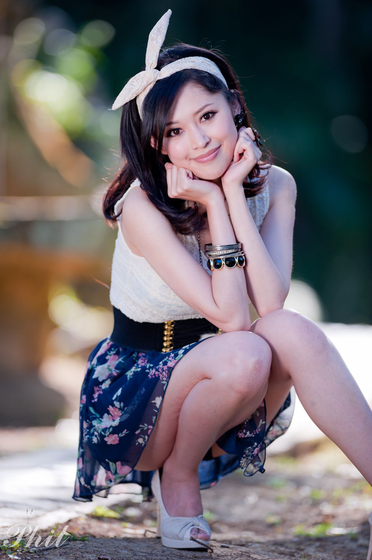 Beautyleg腿模Avy《连衣裙公园外拍》-图40