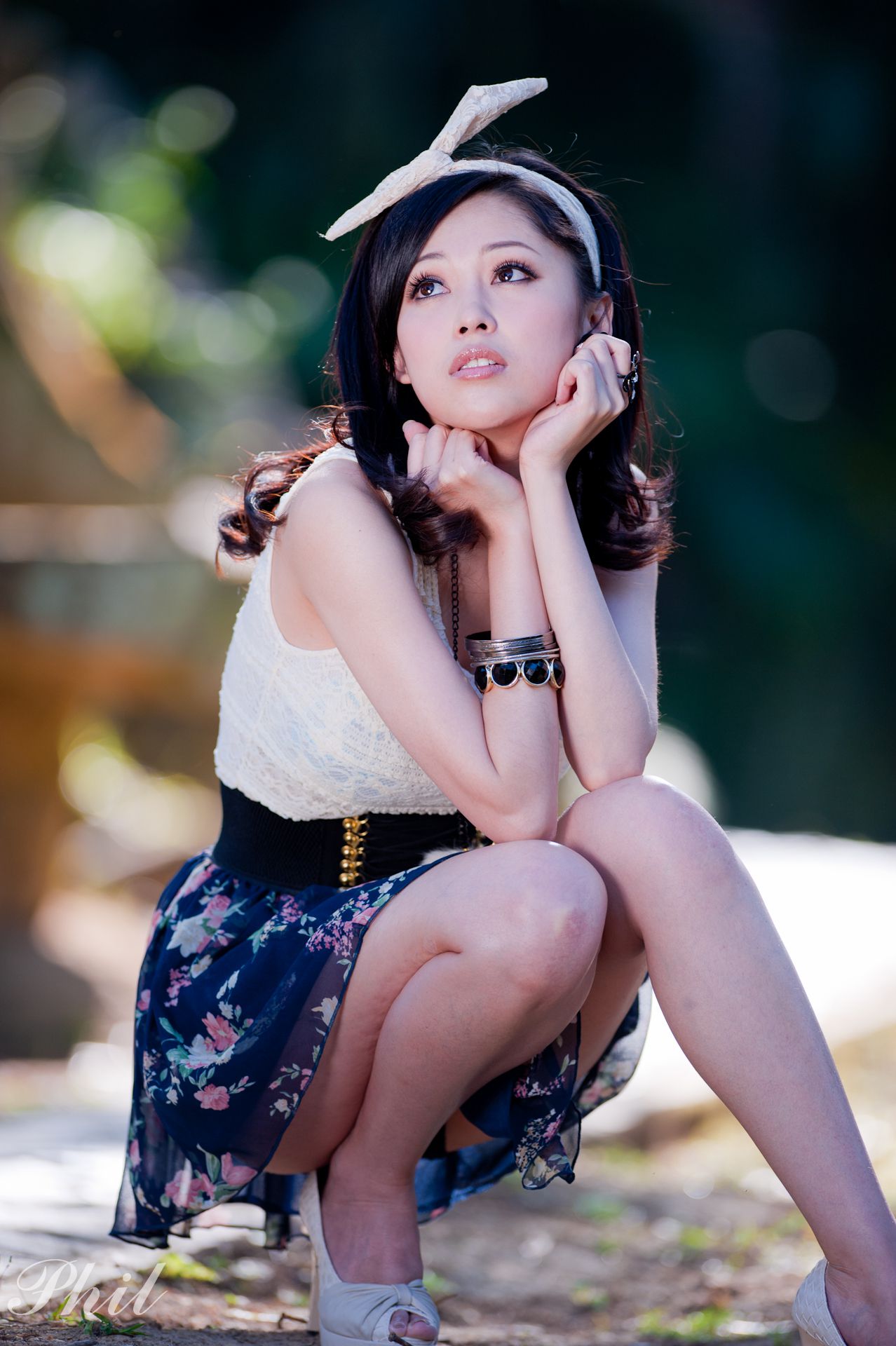 Beautyleg腿模Avy《连衣裙公园外拍》-图41