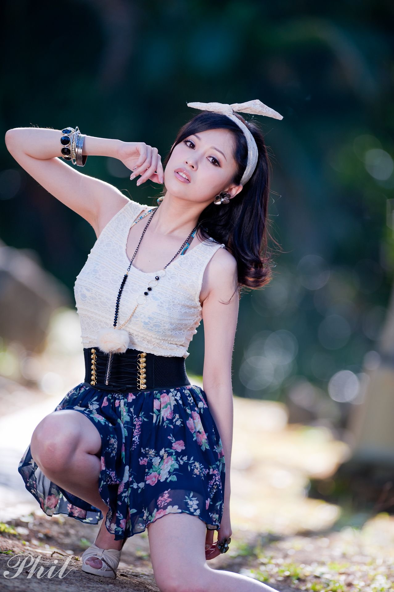 Beautyleg腿模Avy《连衣裙公园外拍》-图42