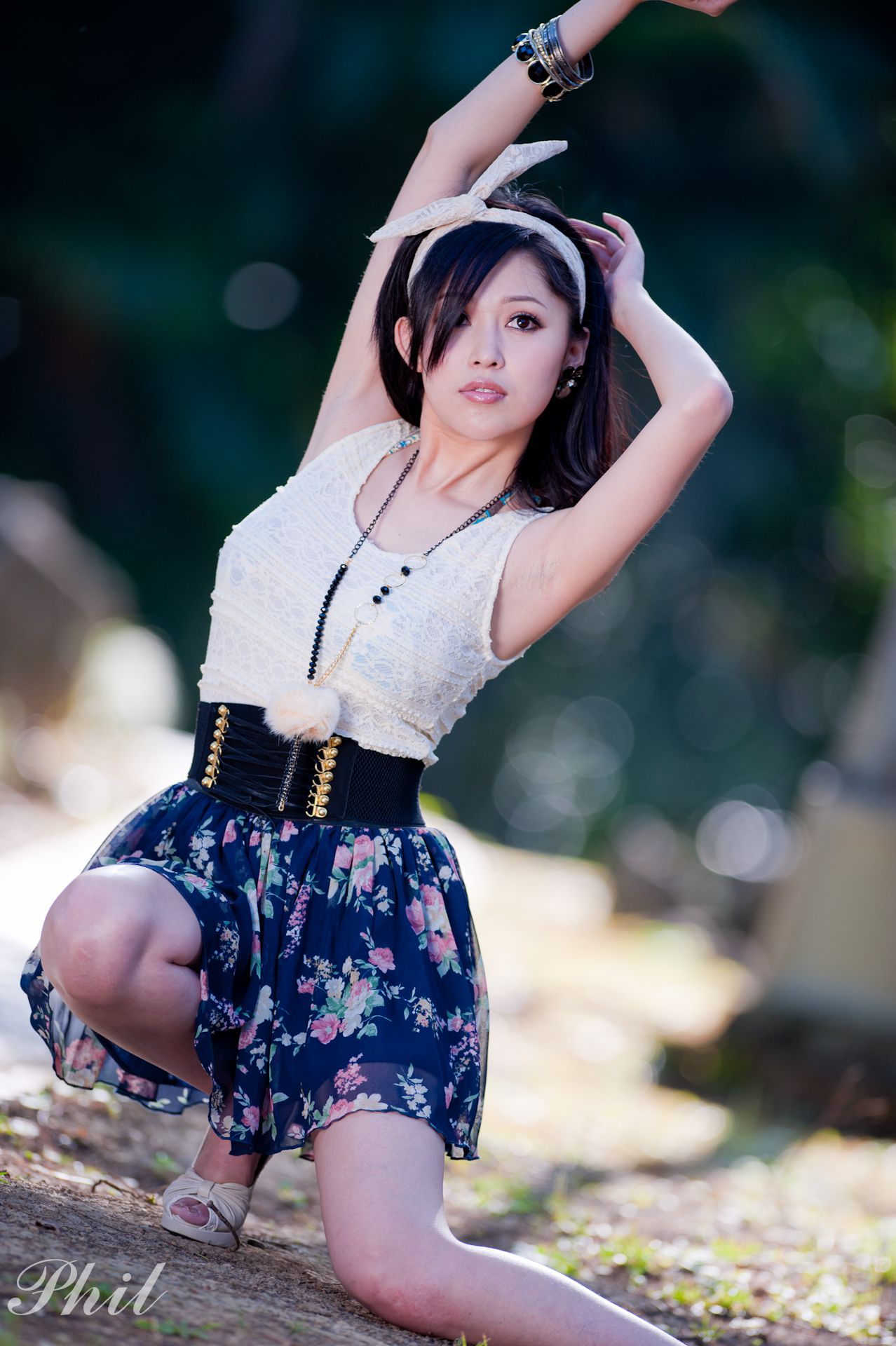 Beautyleg腿模Avy《连衣裙公园外拍》-图43