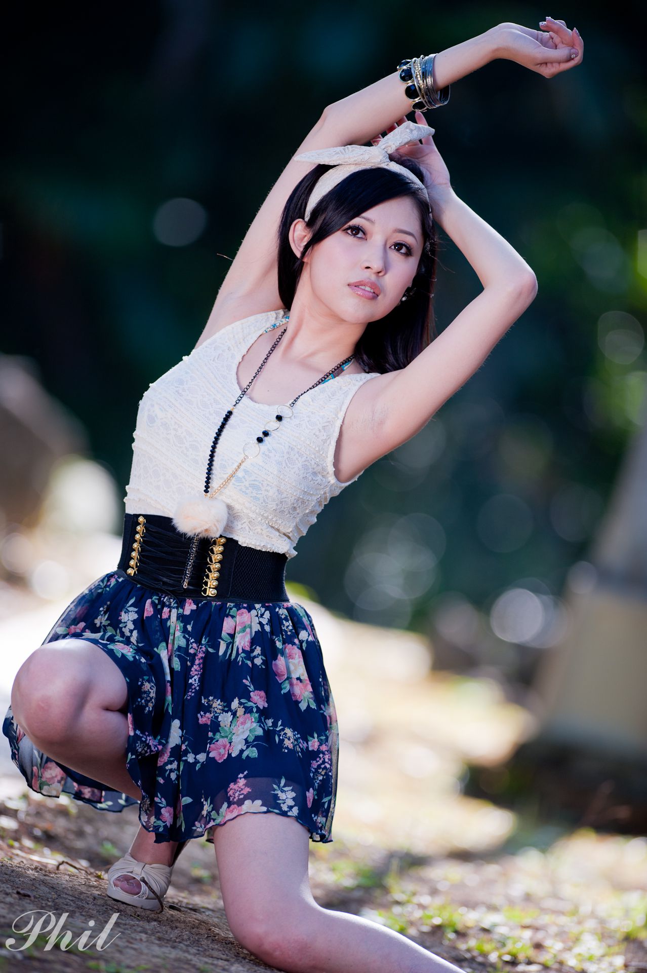 Beautyleg腿模Avy《连衣裙公园外拍》-图44