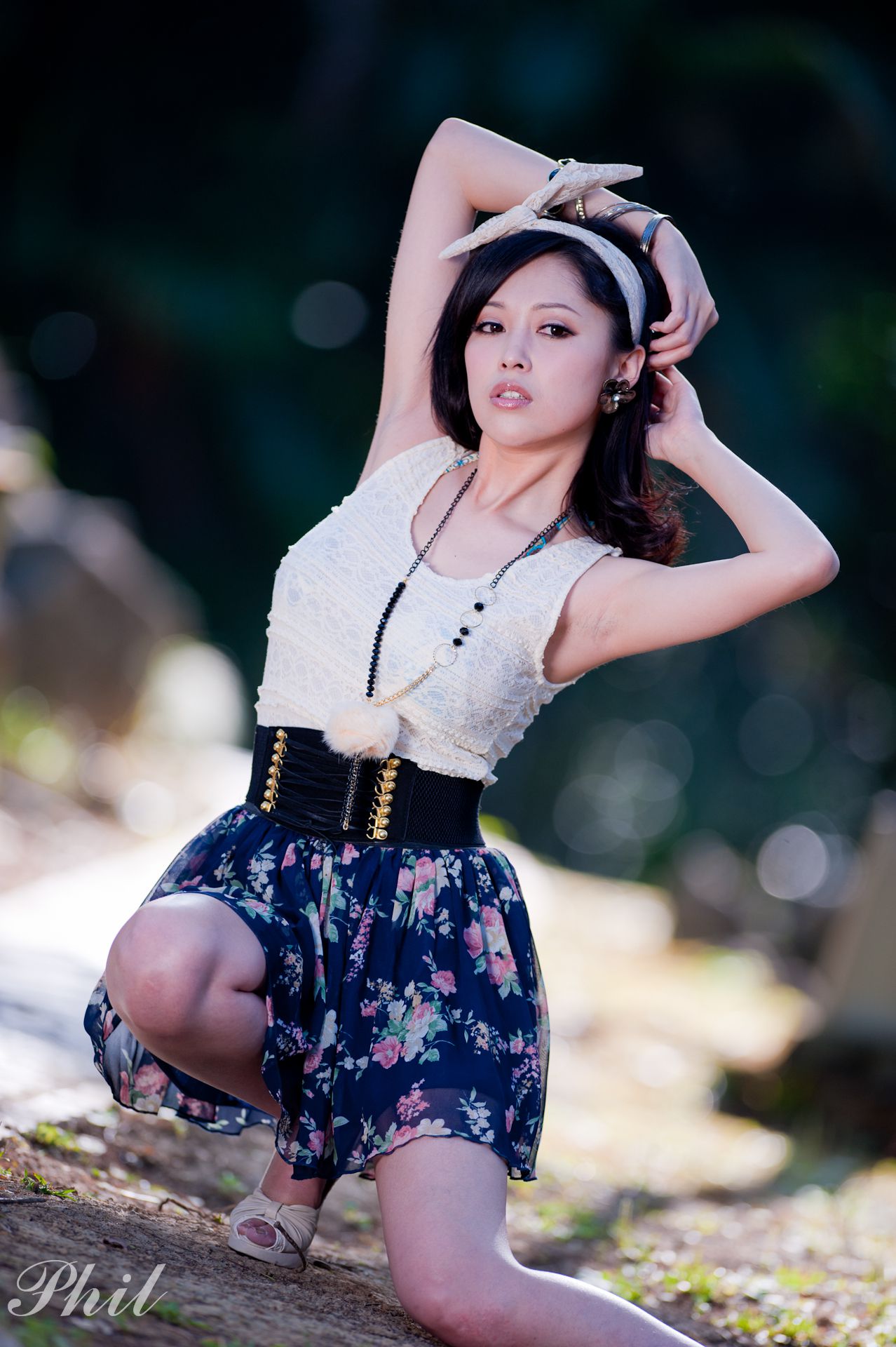 Beautyleg腿模Avy《连衣裙公园外拍》-图47