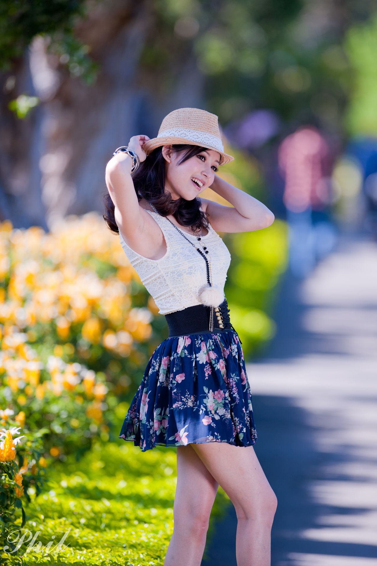 Beautyleg腿模Avy《连衣裙公园外拍》-图4