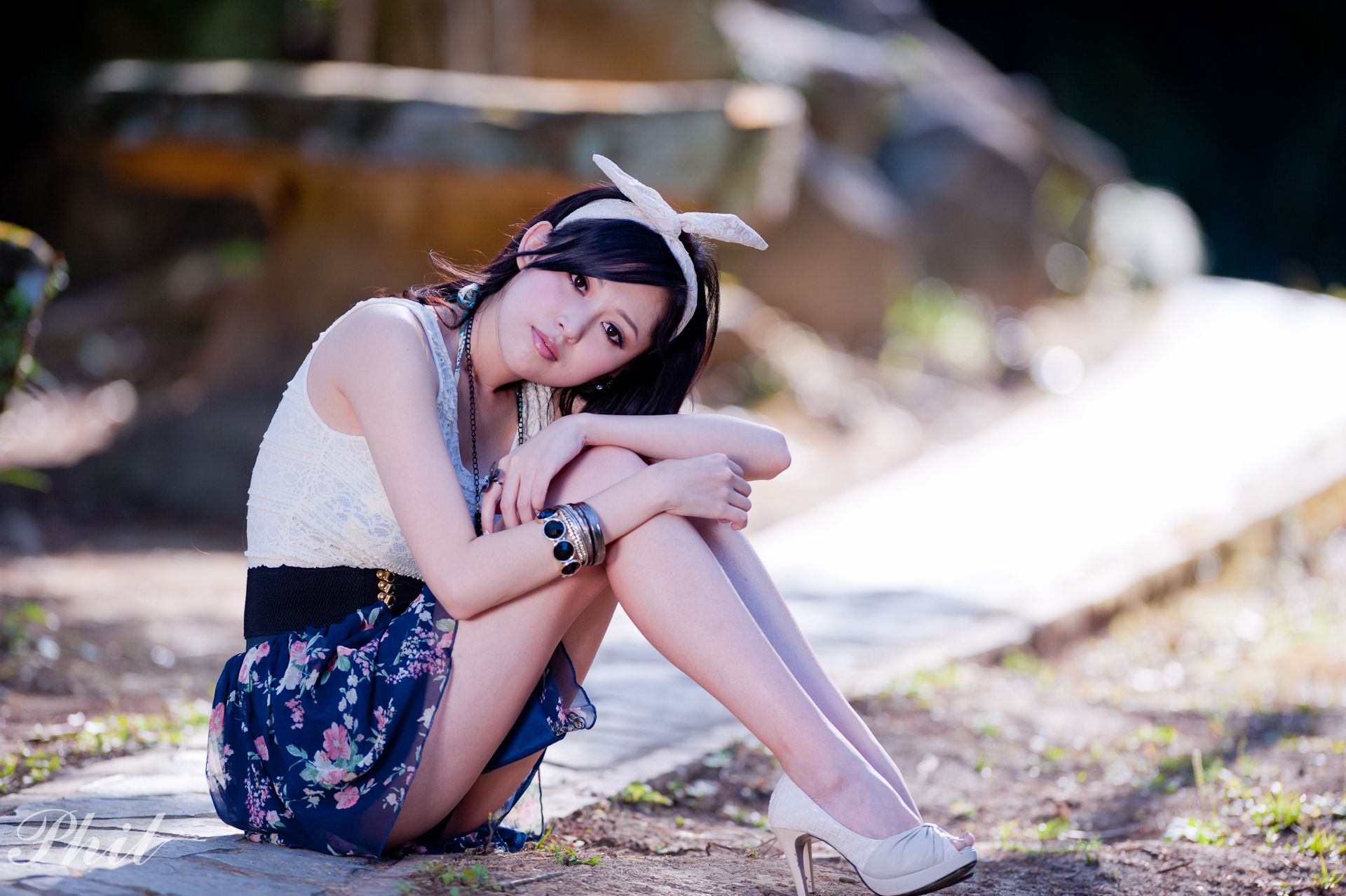 Beautyleg腿模Avy《连衣裙公园外拍》-图51