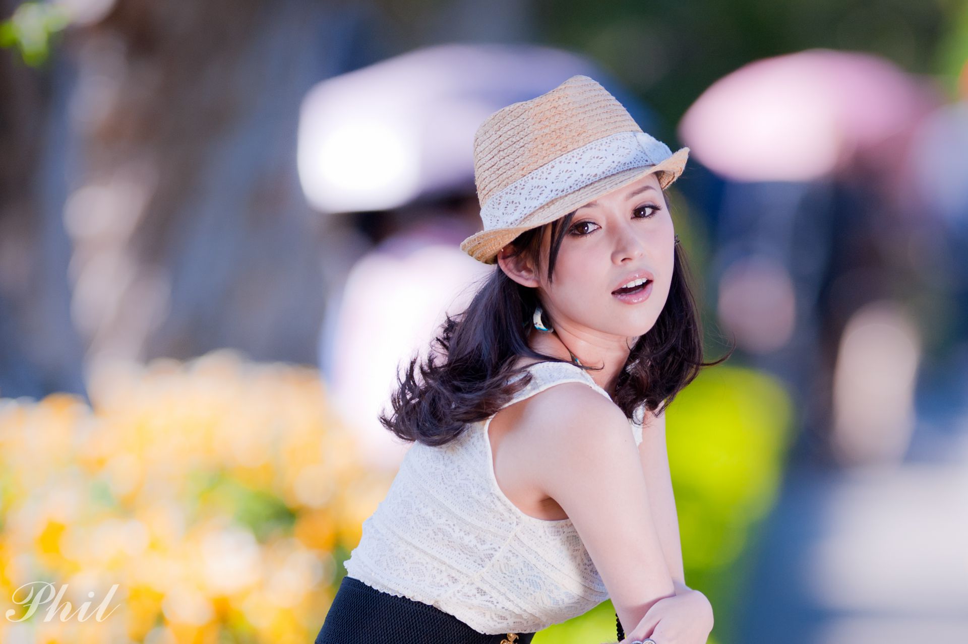 Beautyleg腿模Avy《连衣裙公园外拍》-图8