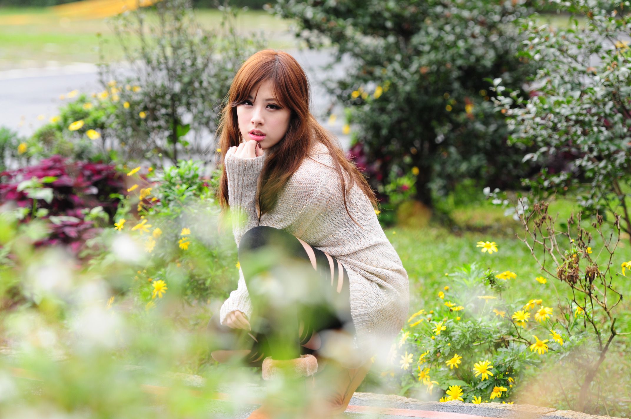 台湾正妹小米Kate su《小清新外拍图片》写真合集-图1