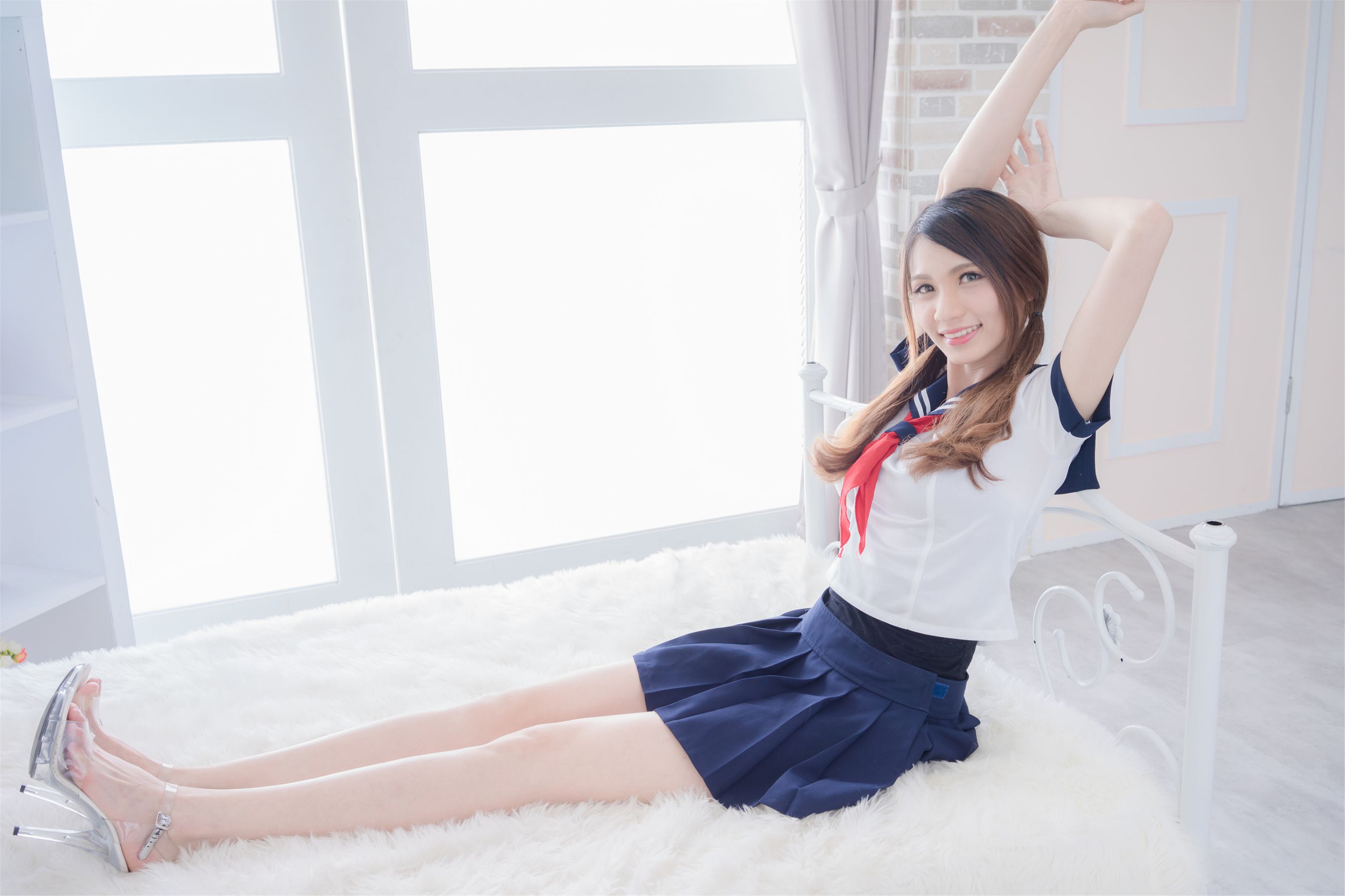 台湾正妹Candice蔡译心《清新水手服学妹》-图14