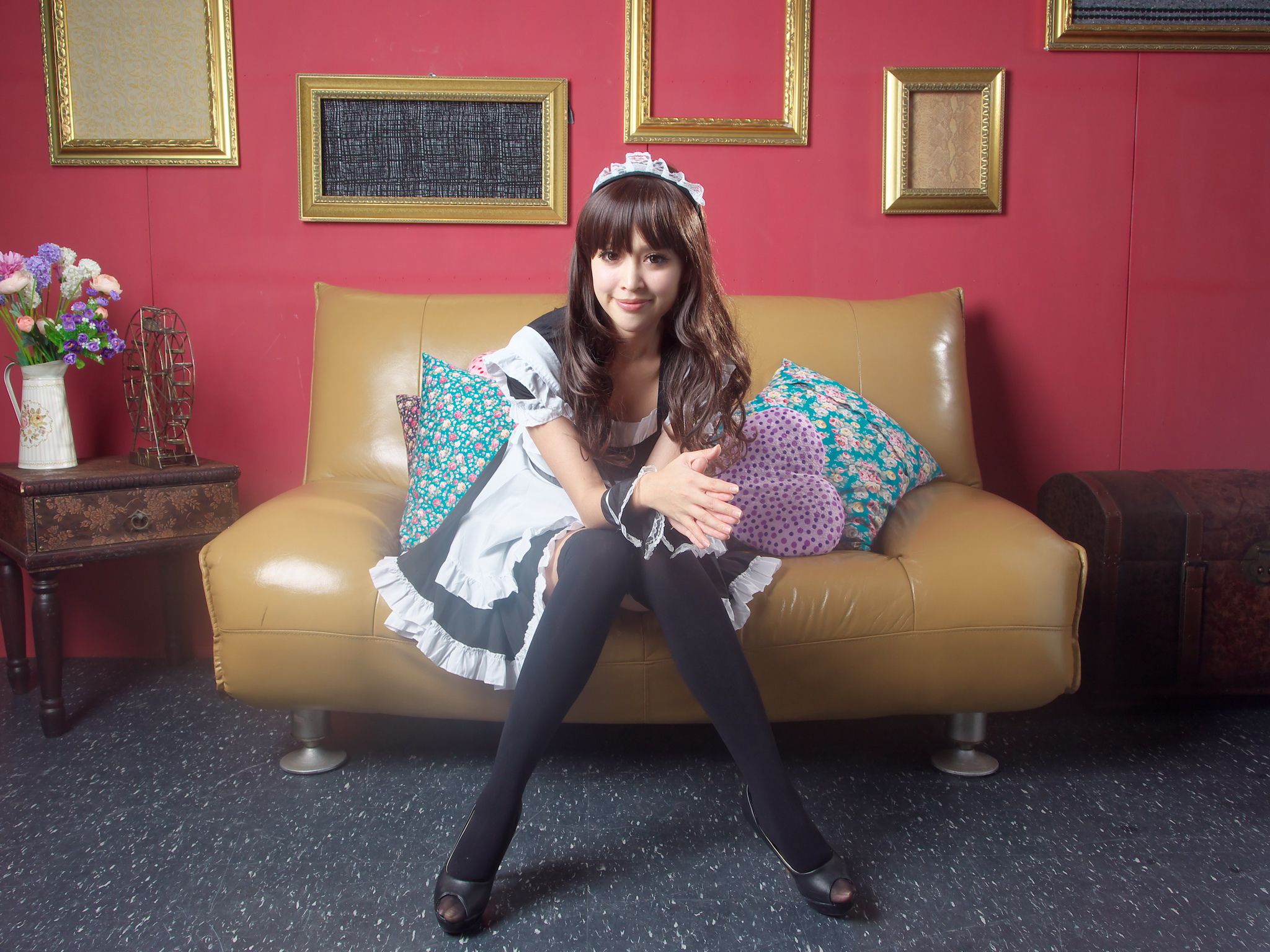 杜可薇Avy《长筒袜黑丝女仆装系列》-图23