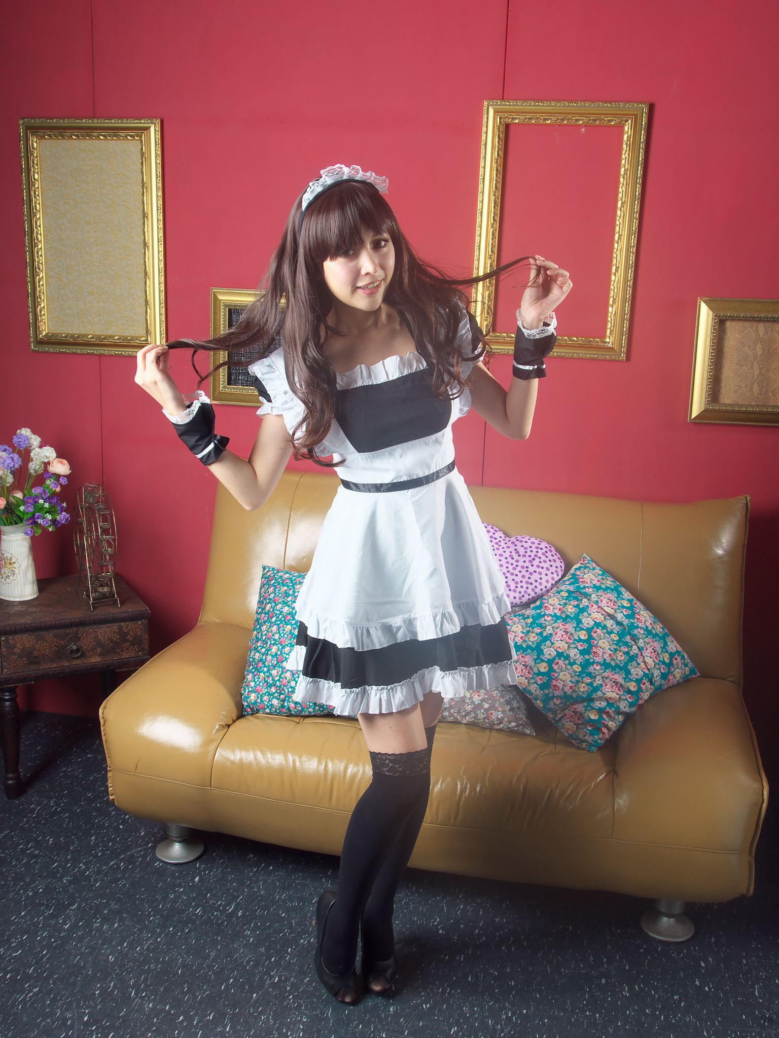 杜可薇Avy《长筒袜黑丝女仆装系列》-图30