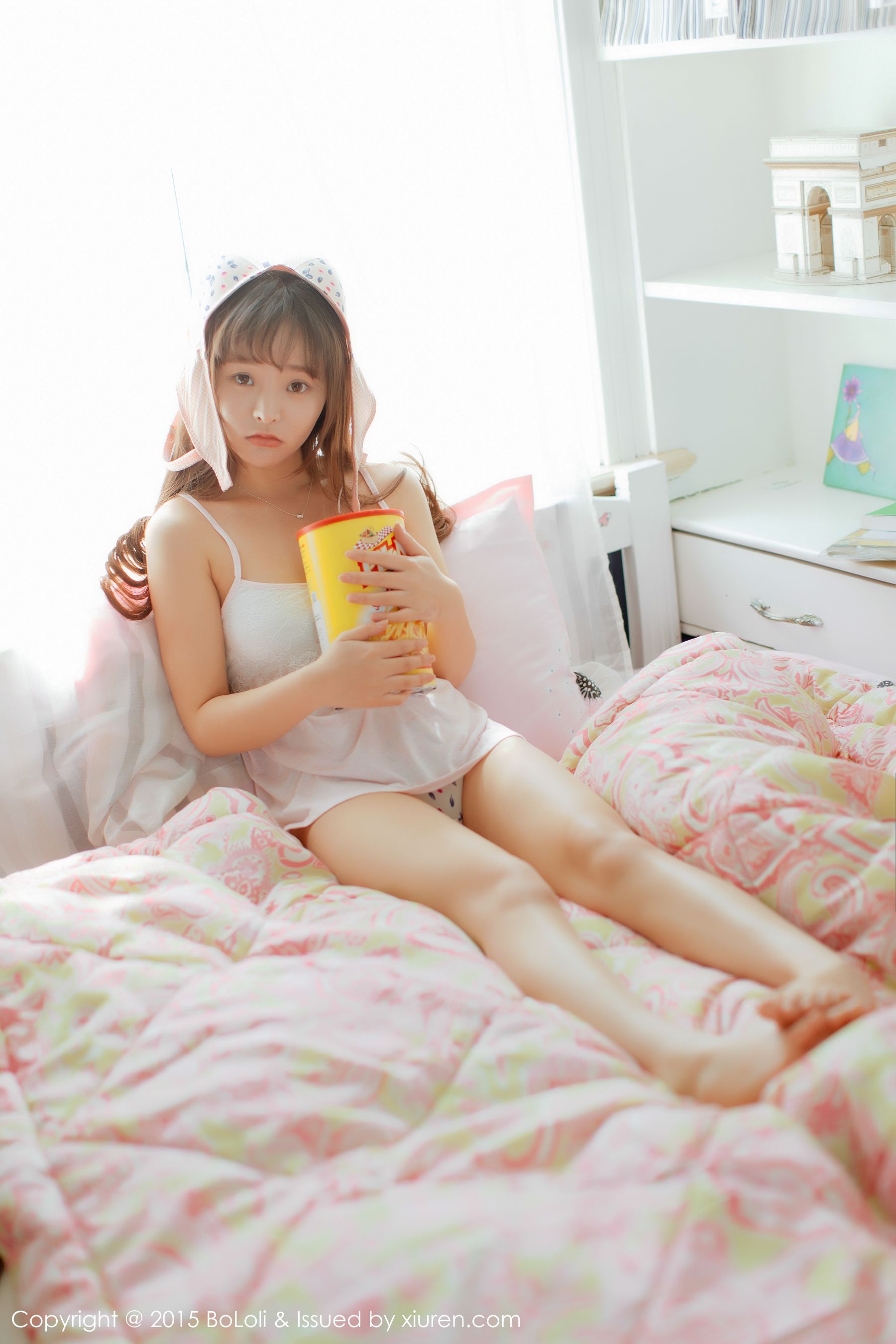柳侑绮Sevenbaby《性感小内衣+白色吊带睡衣》  Vol.002 写真集-图28