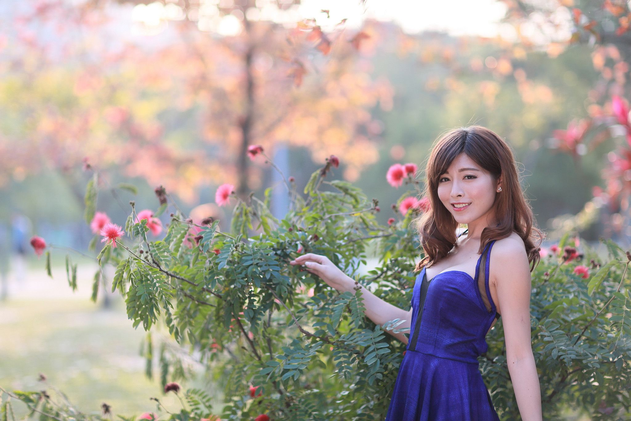 冰山美人廖坎蒂《初夏公园外拍》-图11