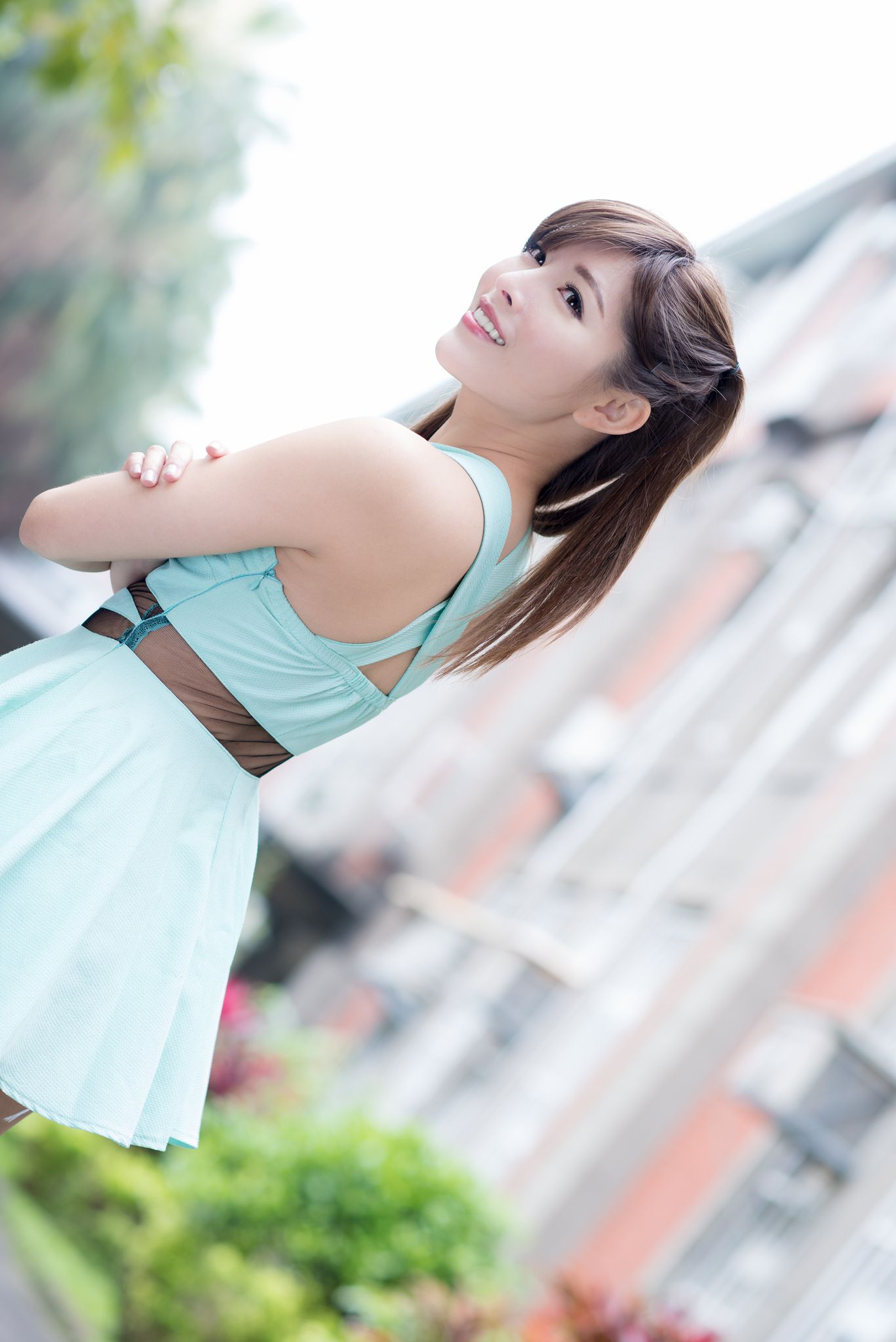 冰山美人廖坎蒂《初夏公园外拍》-图58