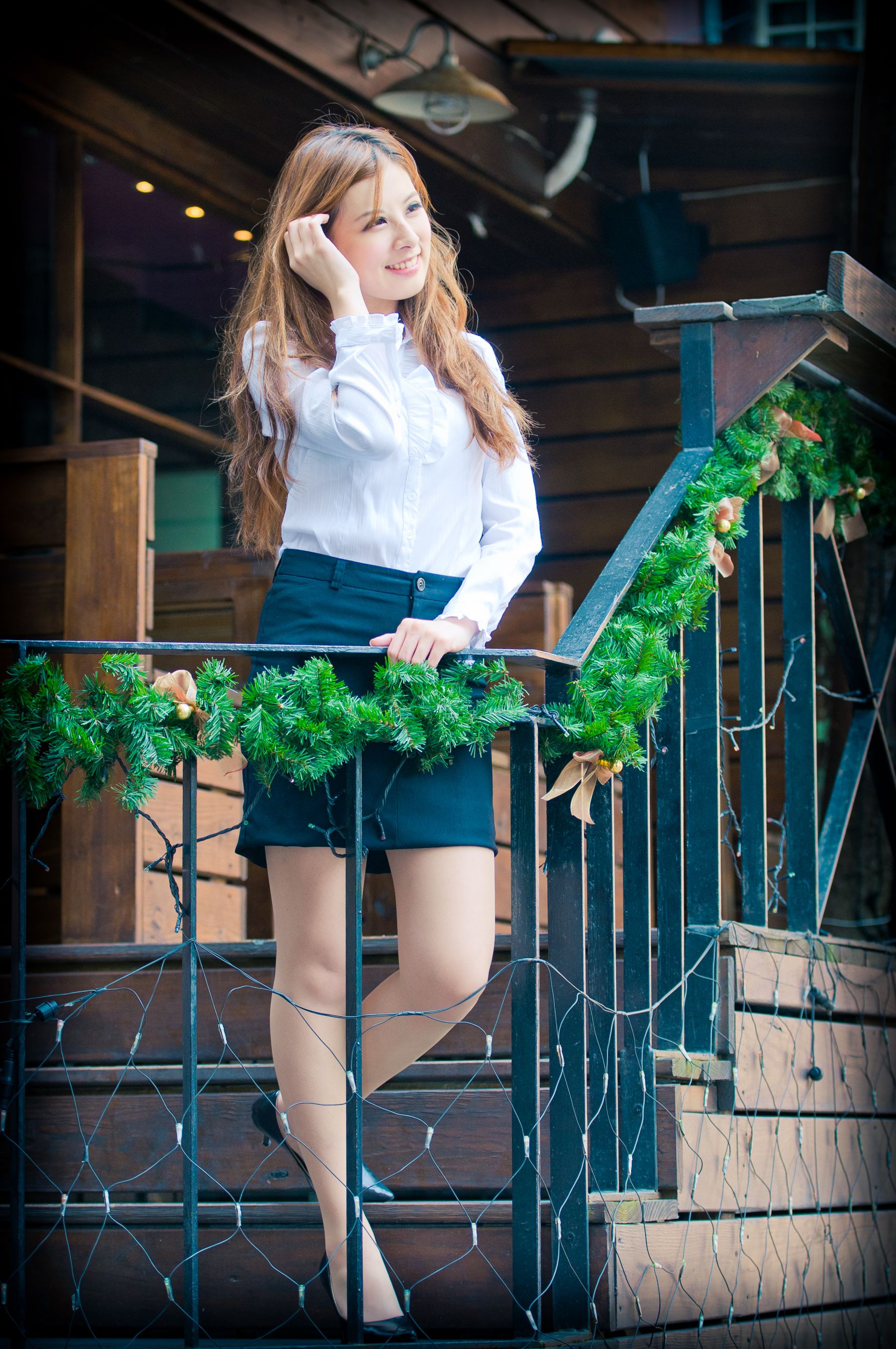 台湾美女小米Kate su《甜美长裙系列外拍》-图12