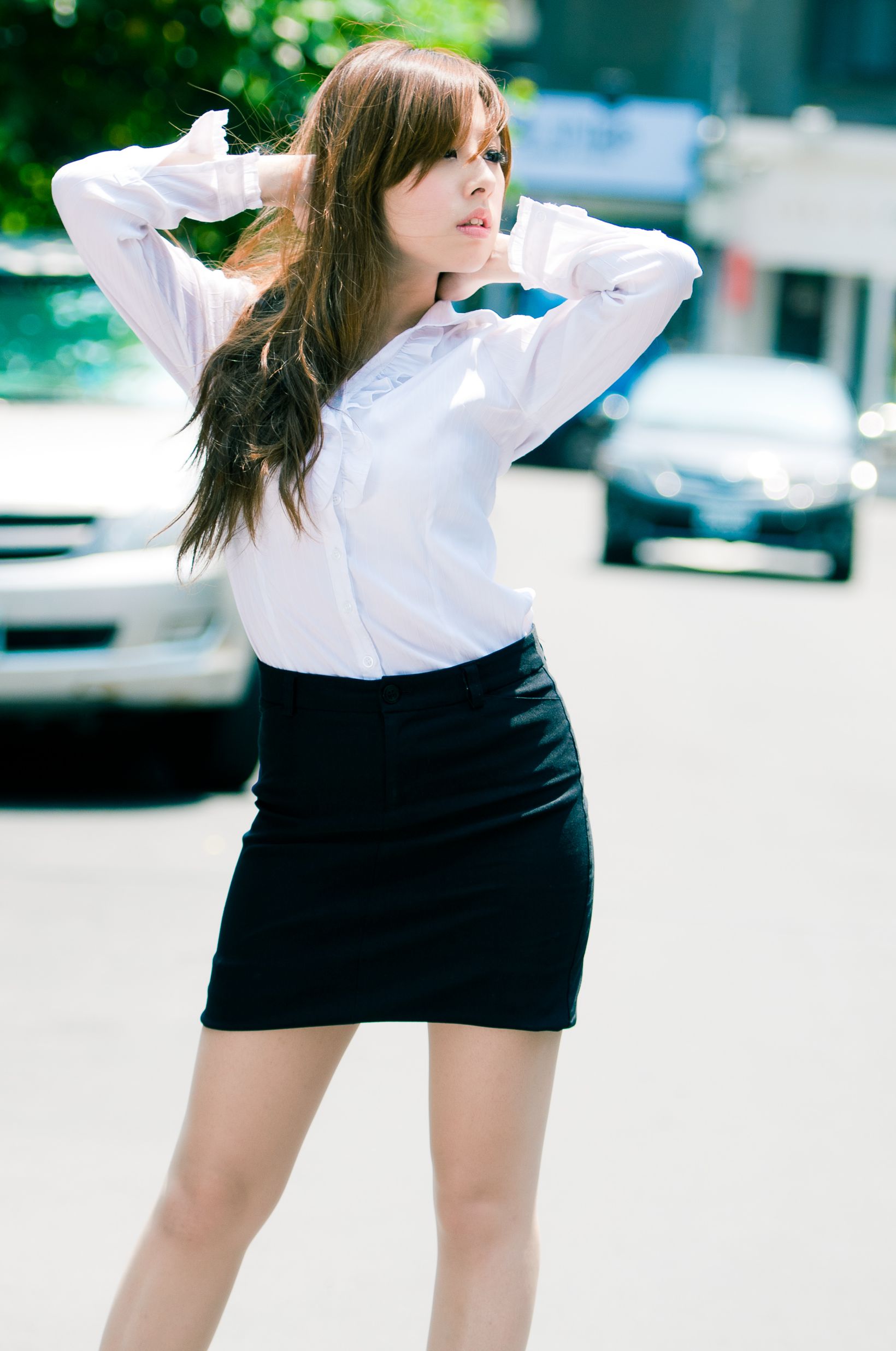 台湾美女小米Kate su《甜美长裙系列外拍》-图21
