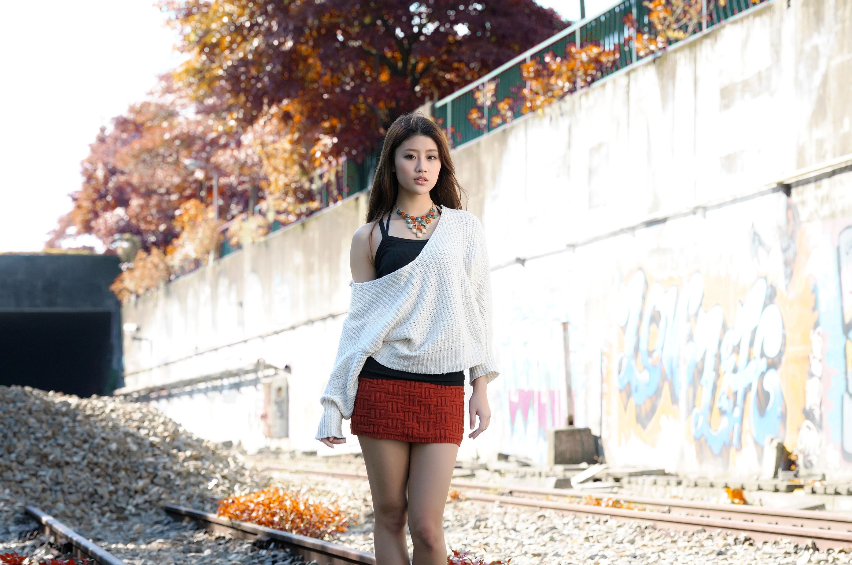 林真亦Yuna《小清新甜美外拍图片》写真合集-图9