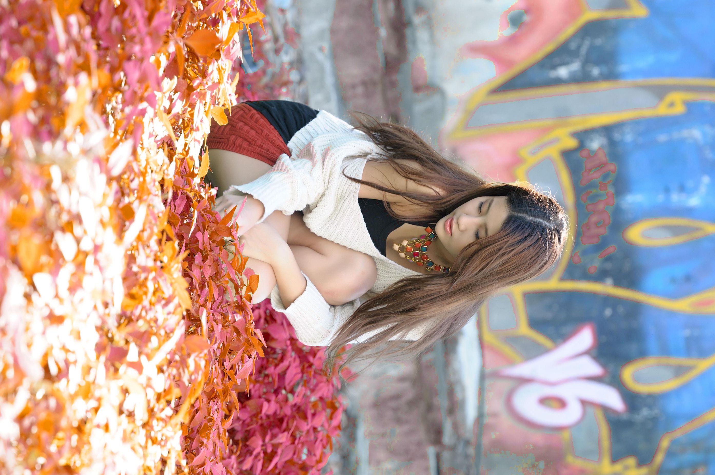 林真亦Yuna《小清新甜美外拍图片》写真合集-图15