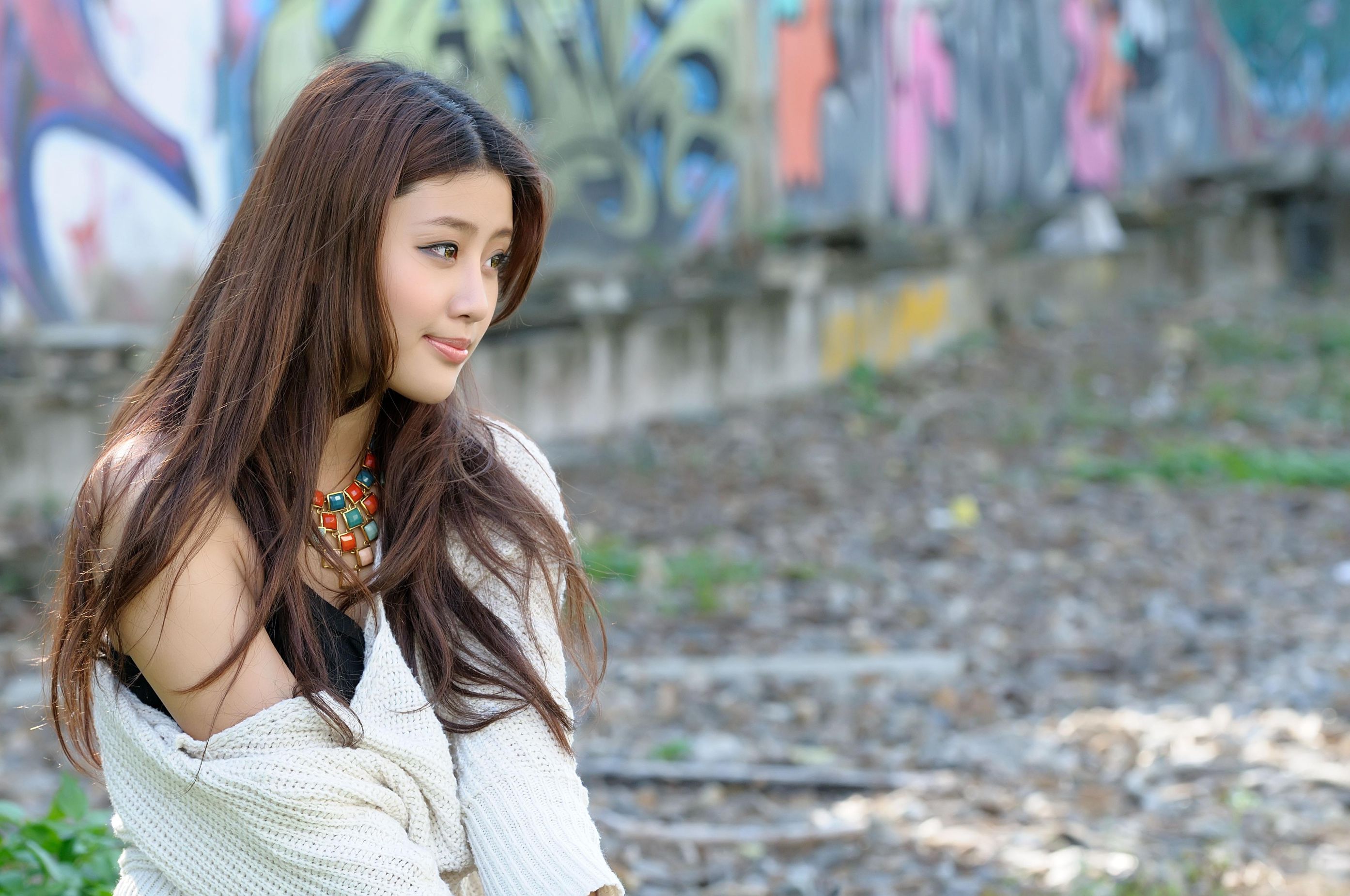 林真亦Yuna《小清新甜美外拍图片》写真合集-图18