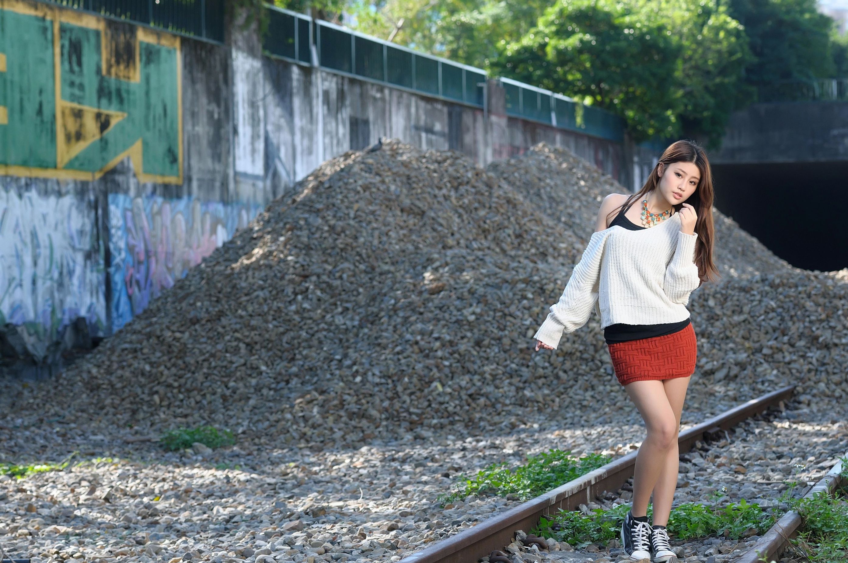 林真亦Yuna《小清新甜美外拍图片》写真合集-图4