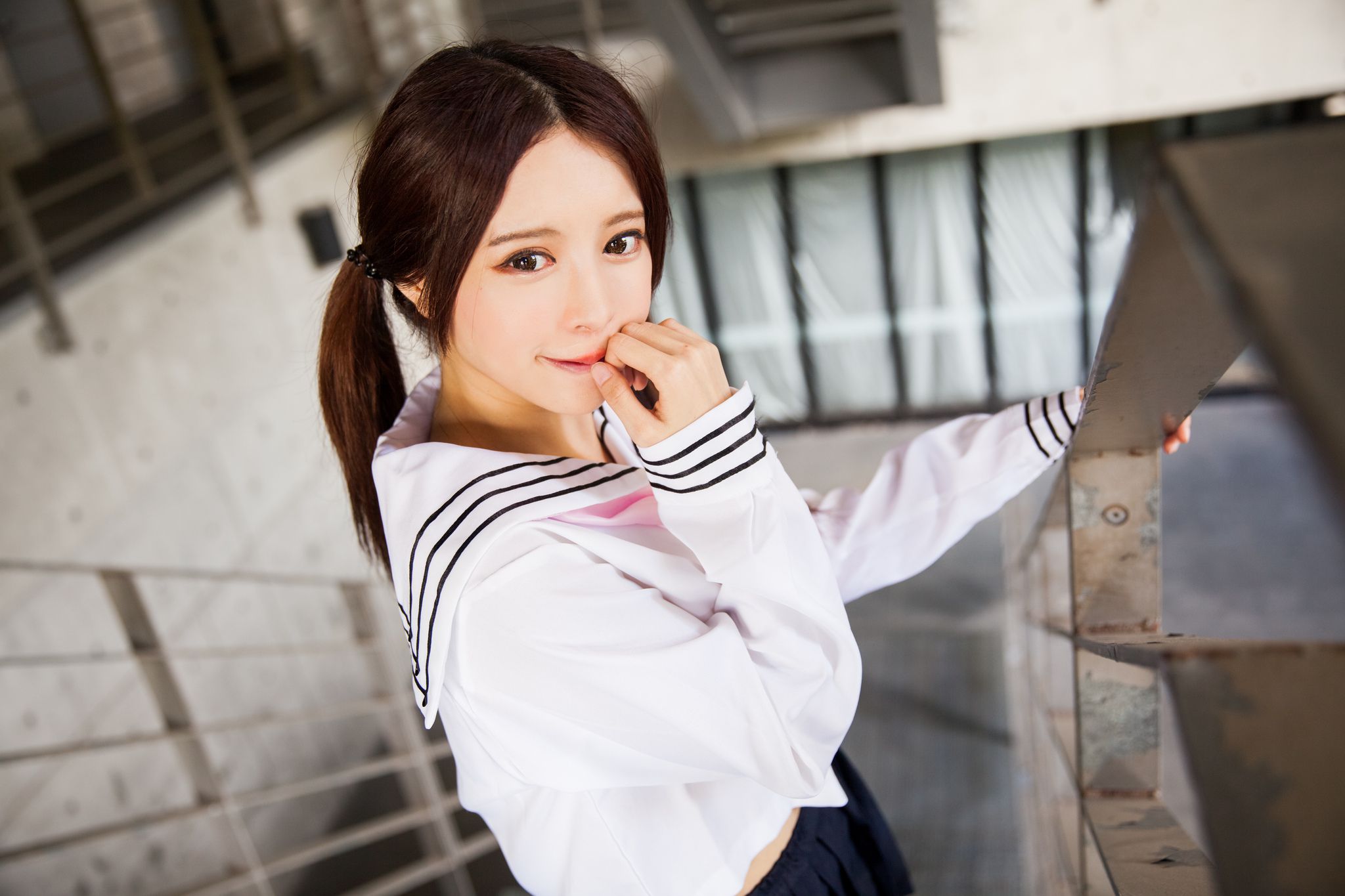 台湾美女张齐郡JULIE《长筒袜校服少女》-图13