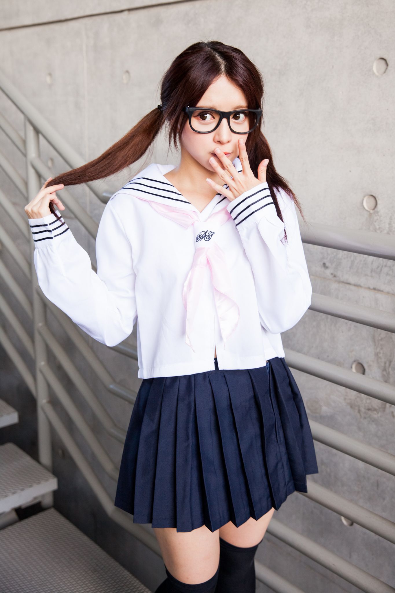 台湾美女张齐郡JULIE《长筒袜校服少女》-图31