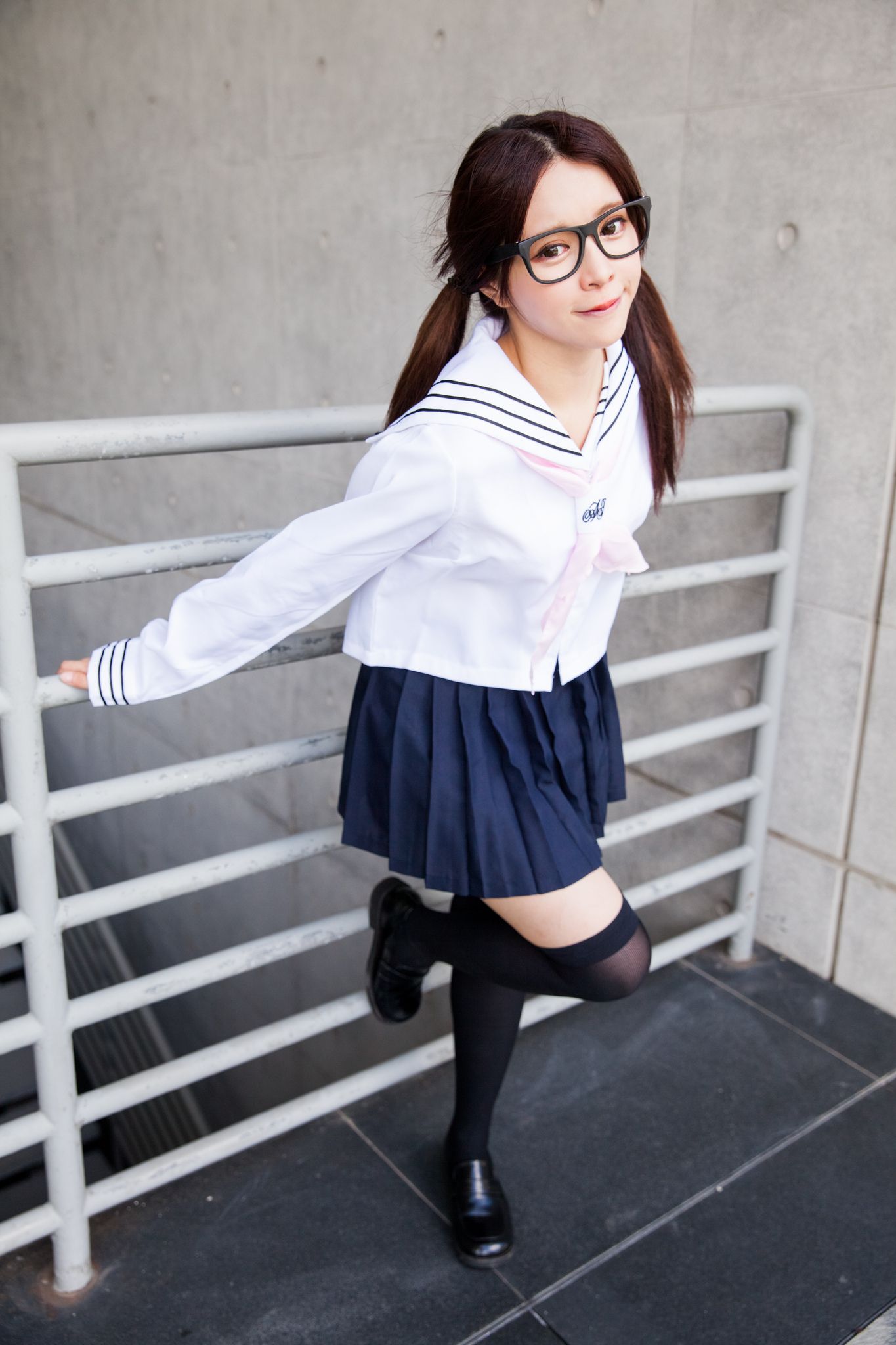 台湾美女张齐郡JULIE《长筒袜校服少女》-图35