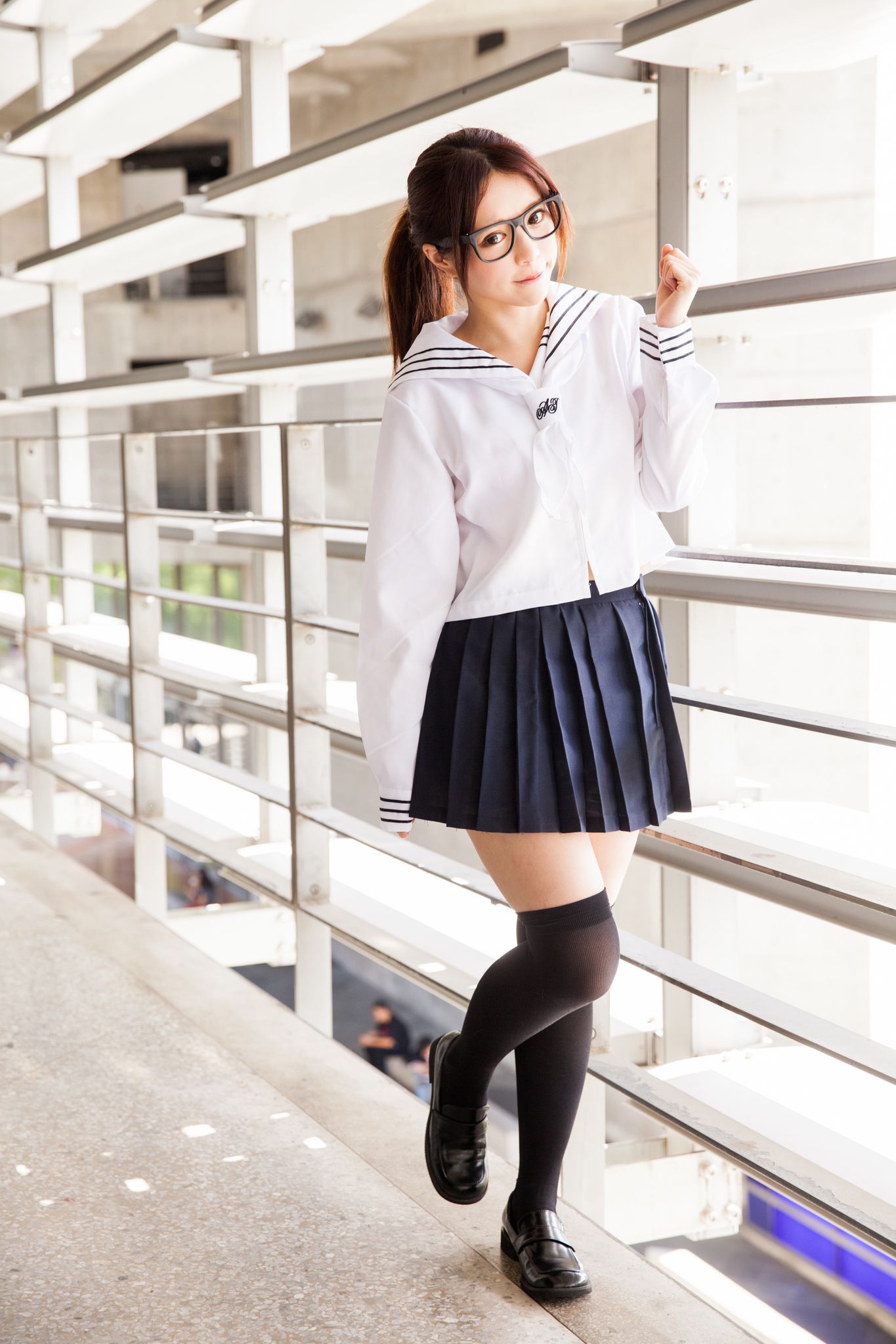 台湾美女张齐郡JULIE《长筒袜校服少女》-图38