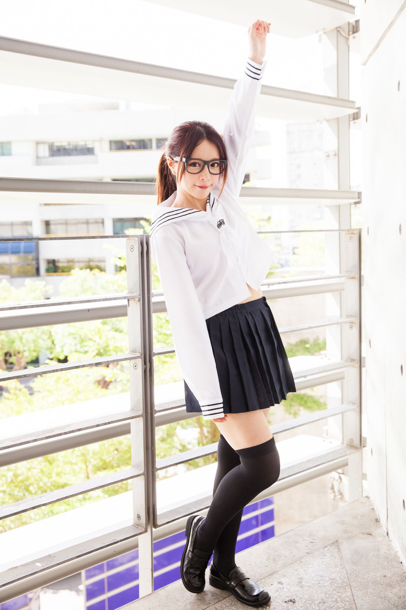 台湾美女张齐郡JULIE《长筒袜校服少女》-图44