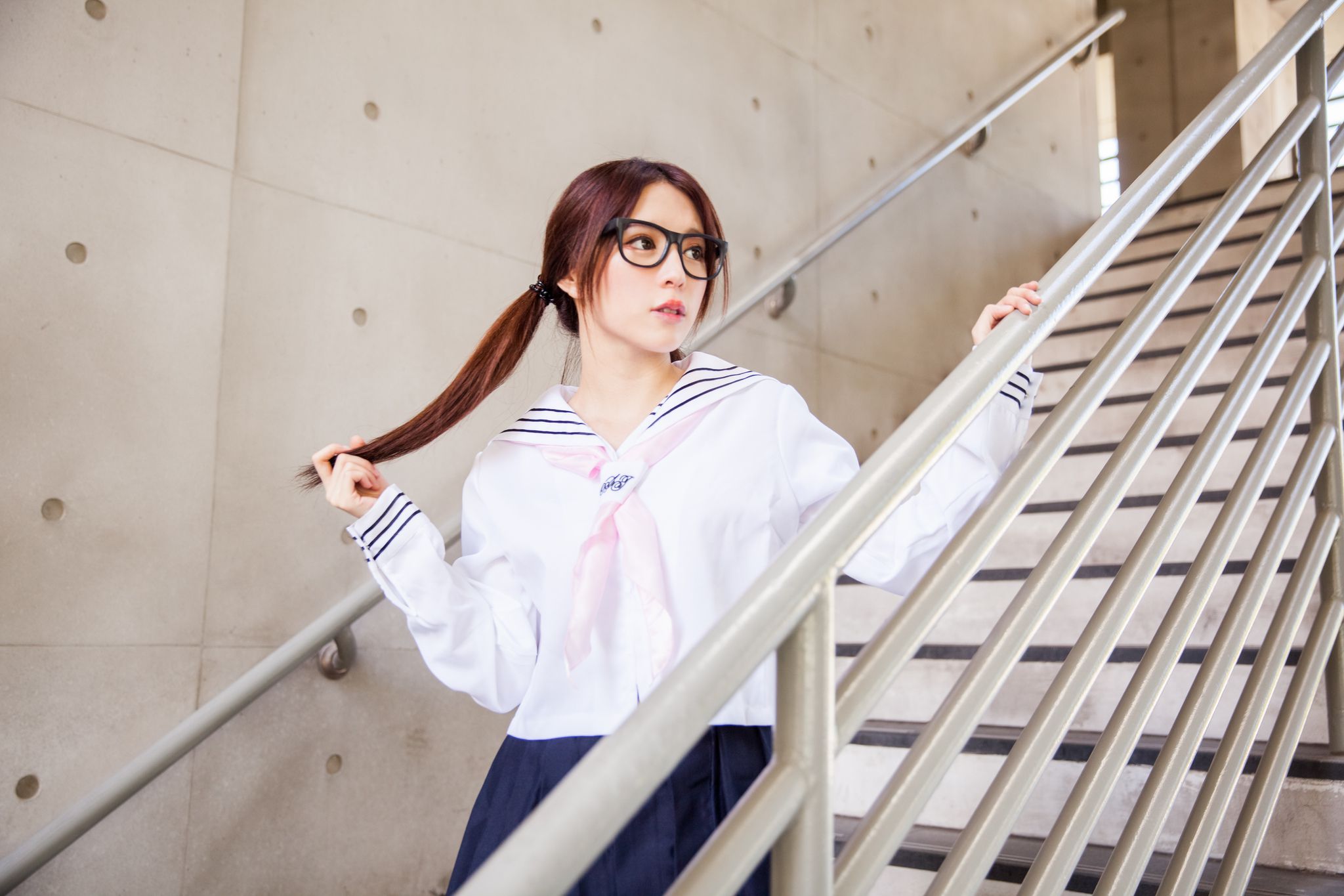 台湾美女张齐郡JULIE《长筒袜校服少女》-图4