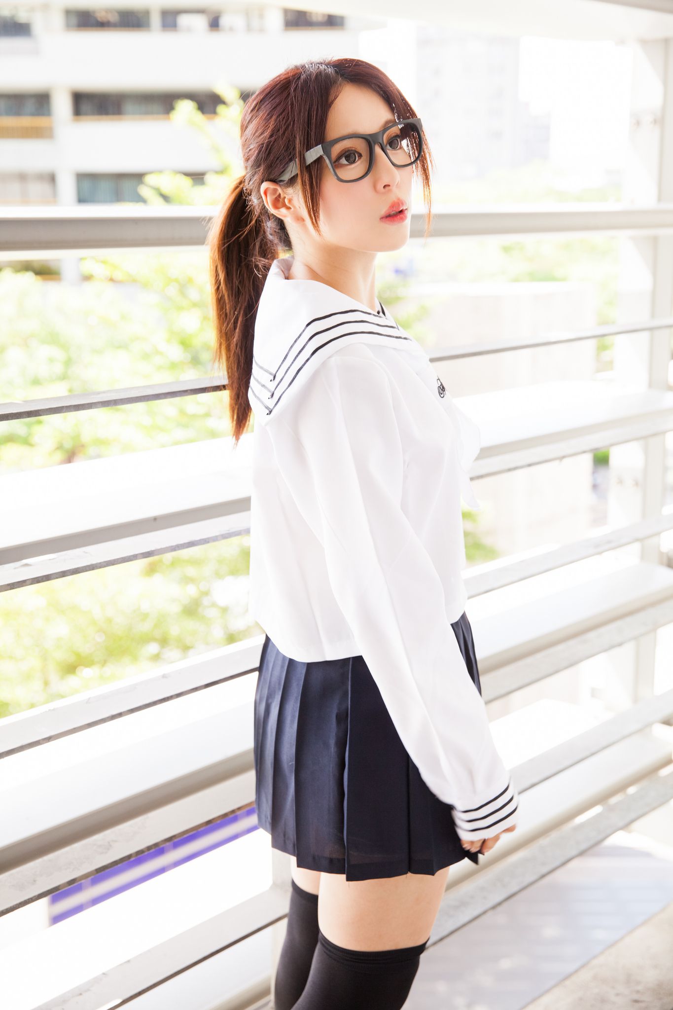 台湾美女张齐郡JULIE《长筒袜校服少女》-图57