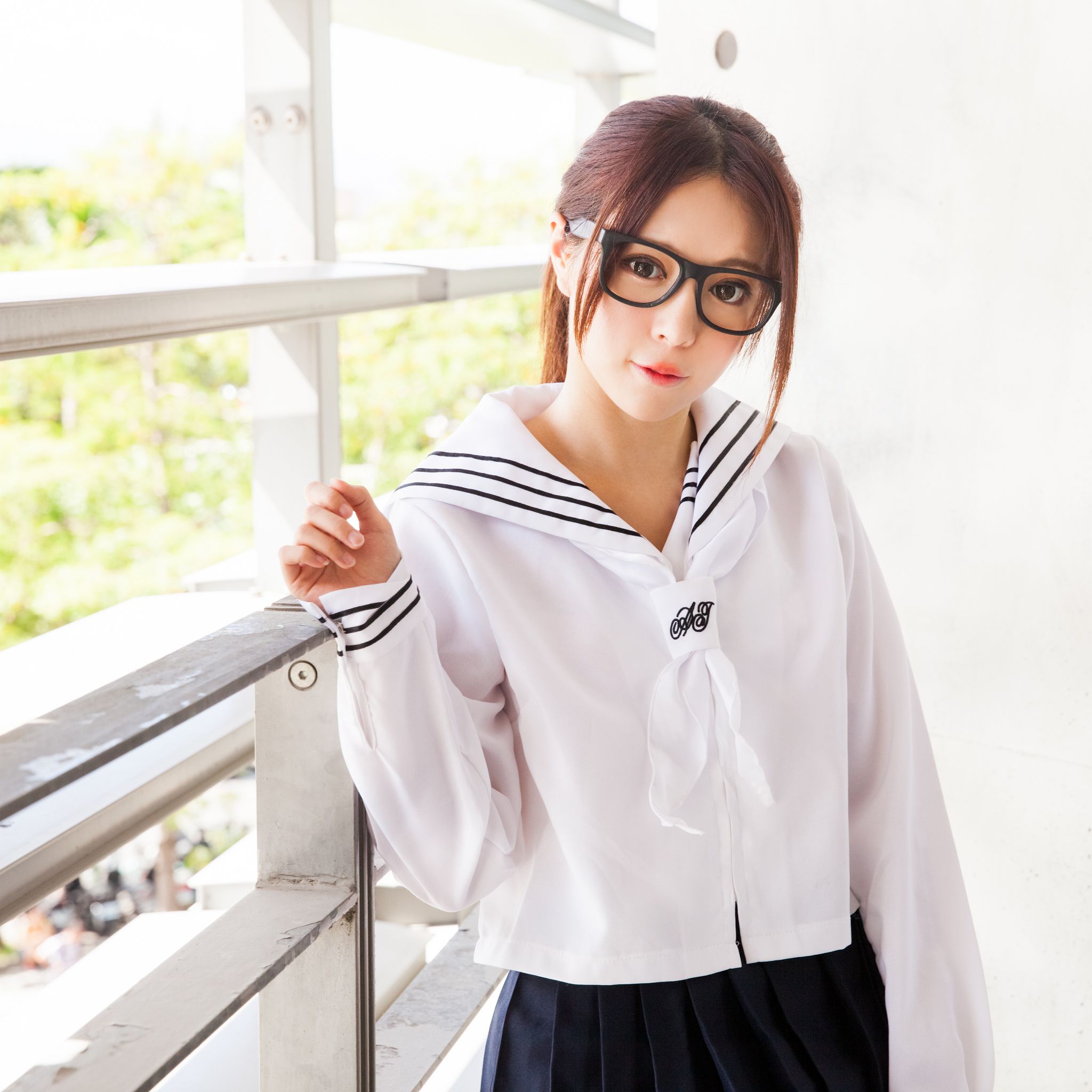 台湾美女张齐郡JULIE《长筒袜校服少女》-图62