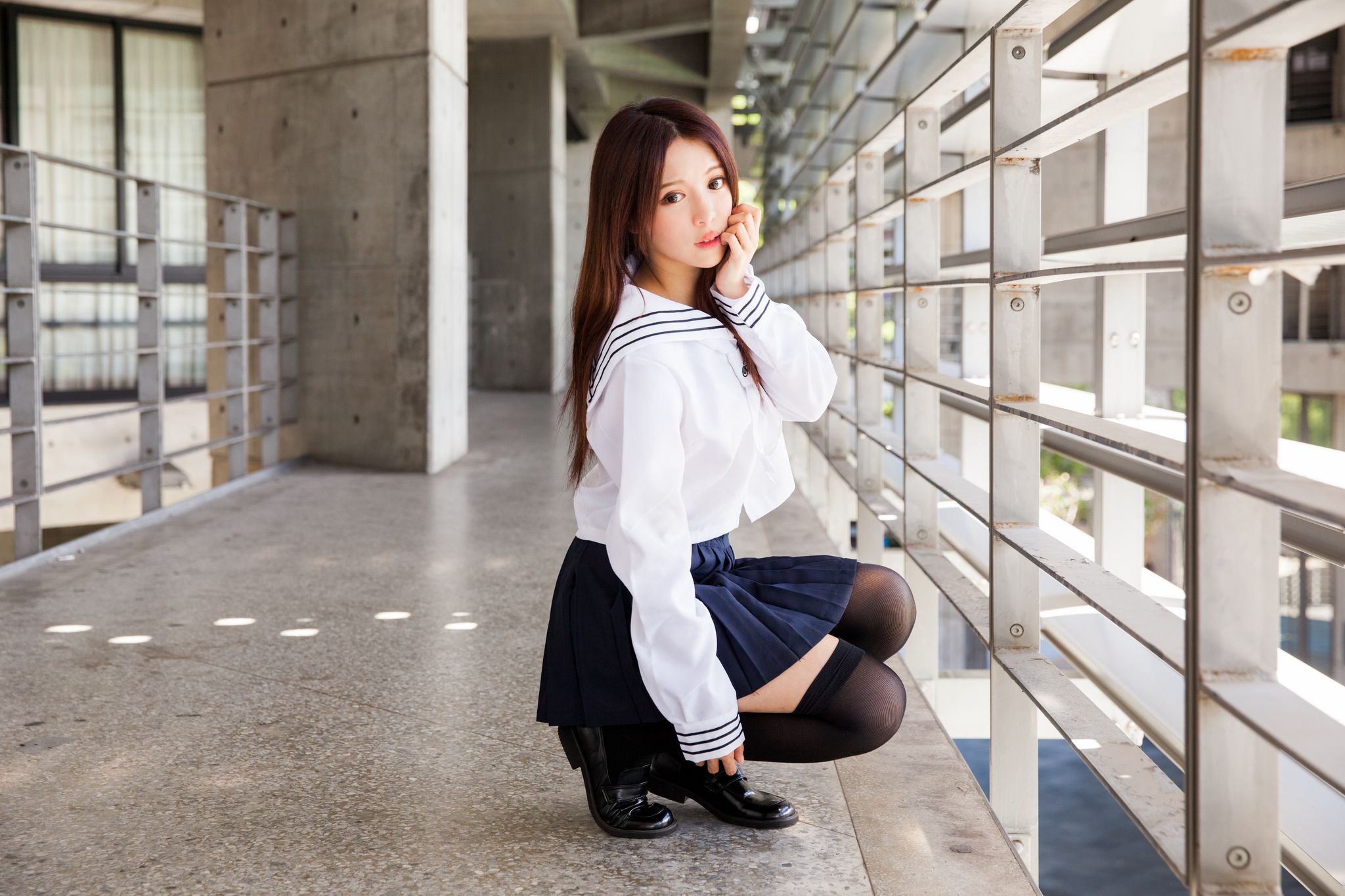 台湾美女张齐郡JULIE《长筒袜校服少女》-图63