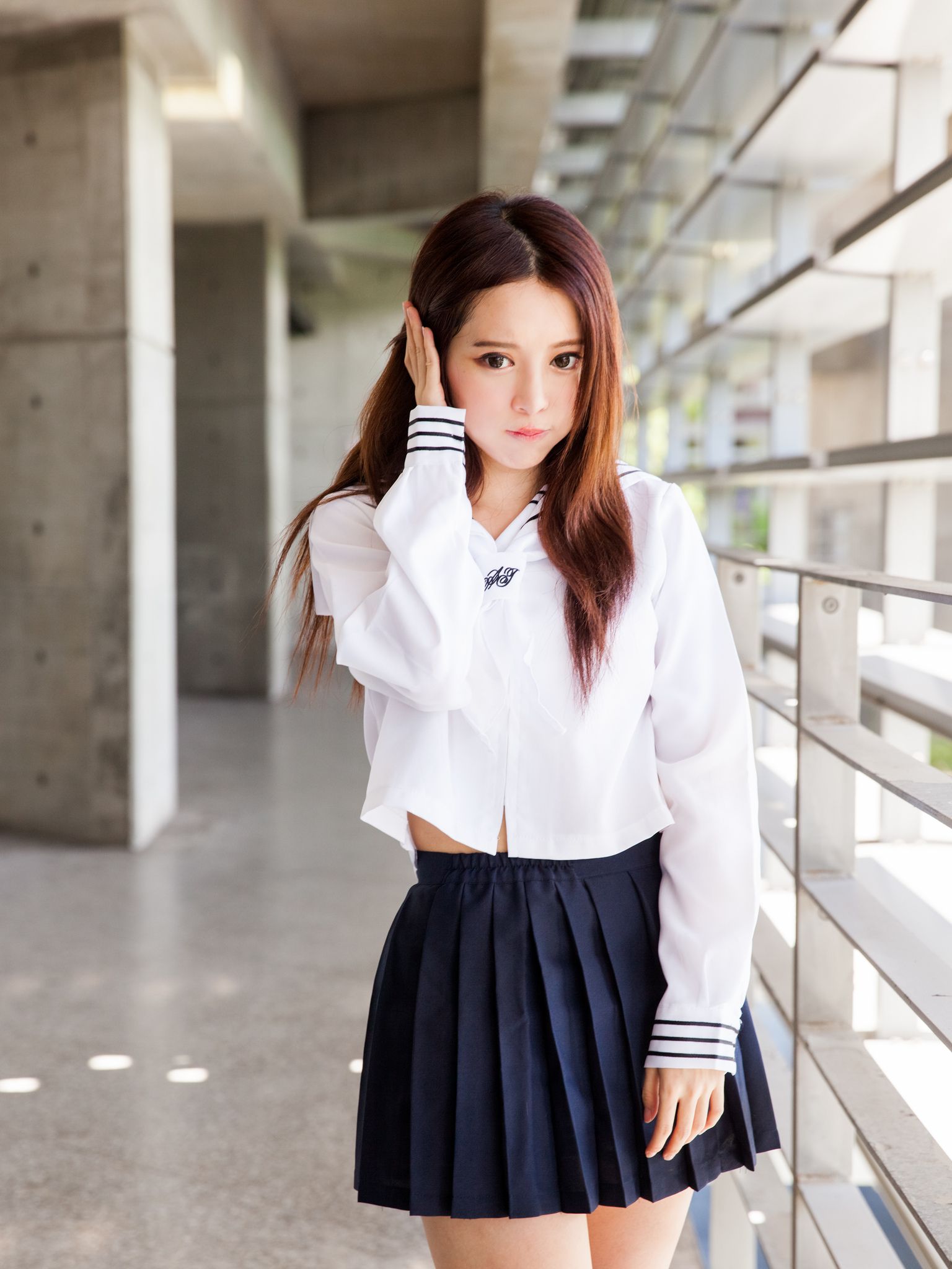 台湾美女张齐郡JULIE《长筒袜校服少女》-图66