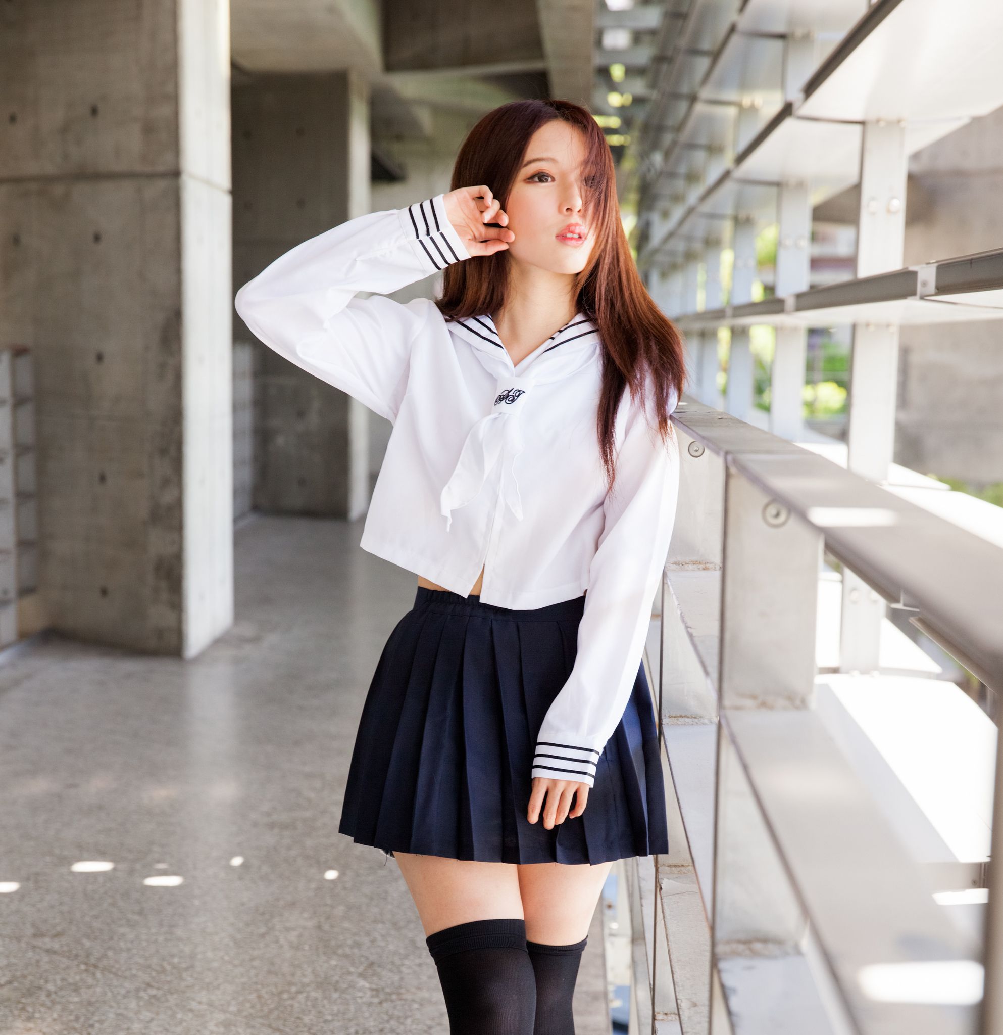 台湾美女张齐郡JULIE《长筒袜校服少女》-图74