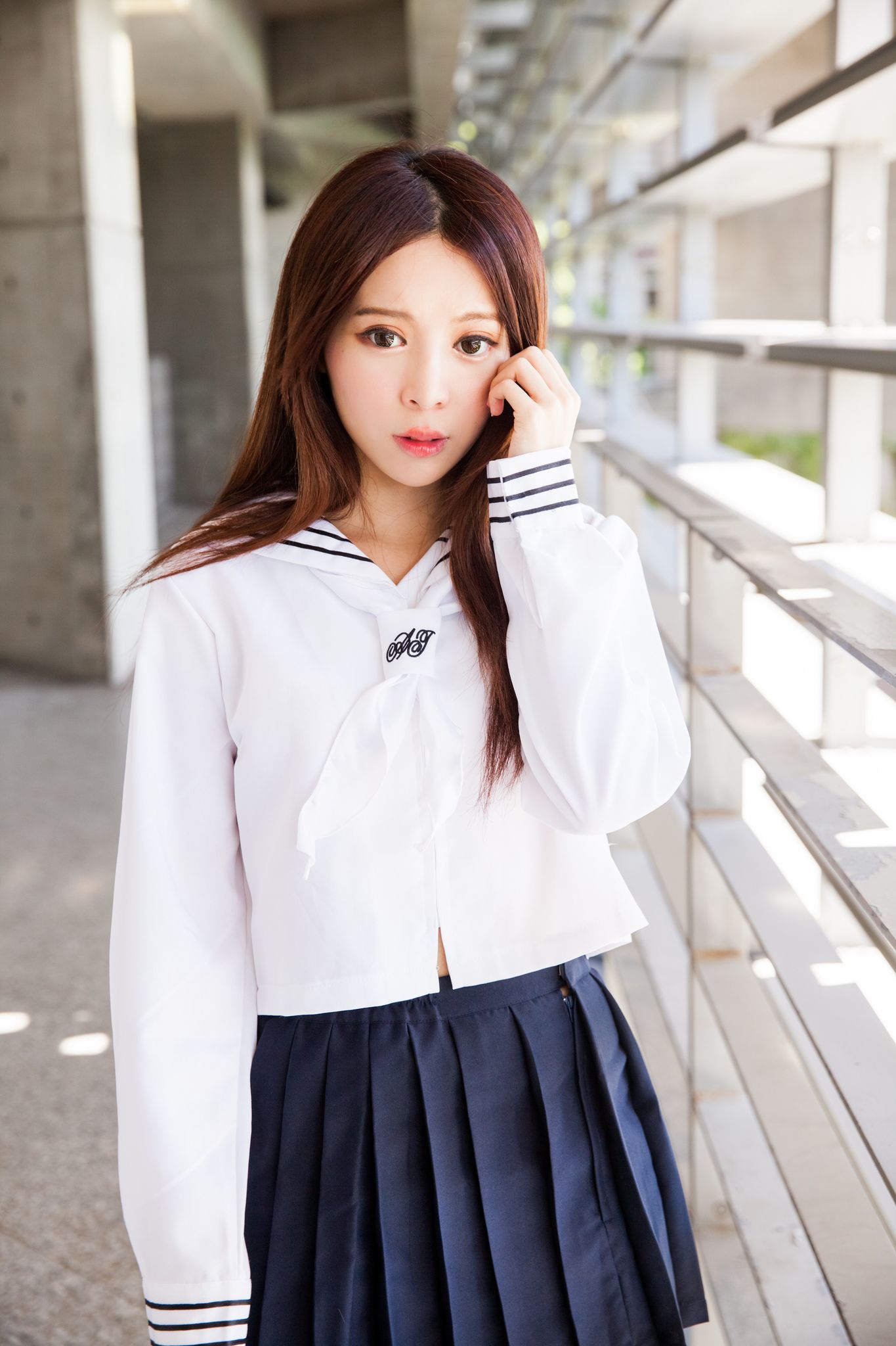 台湾美女张齐郡JULIE《长筒袜校服少女》-图76