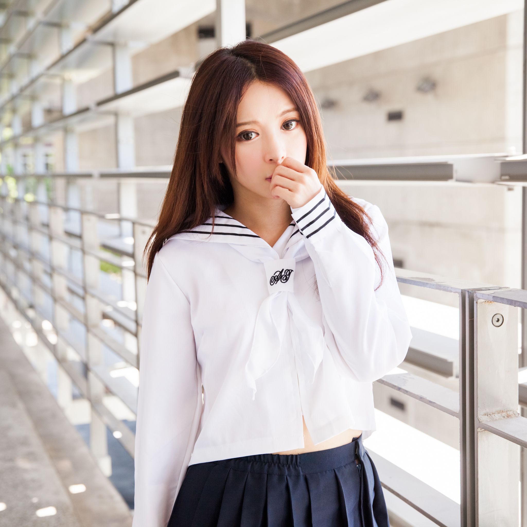 台湾美女张齐郡JULIE《长筒袜校服少女》-图80