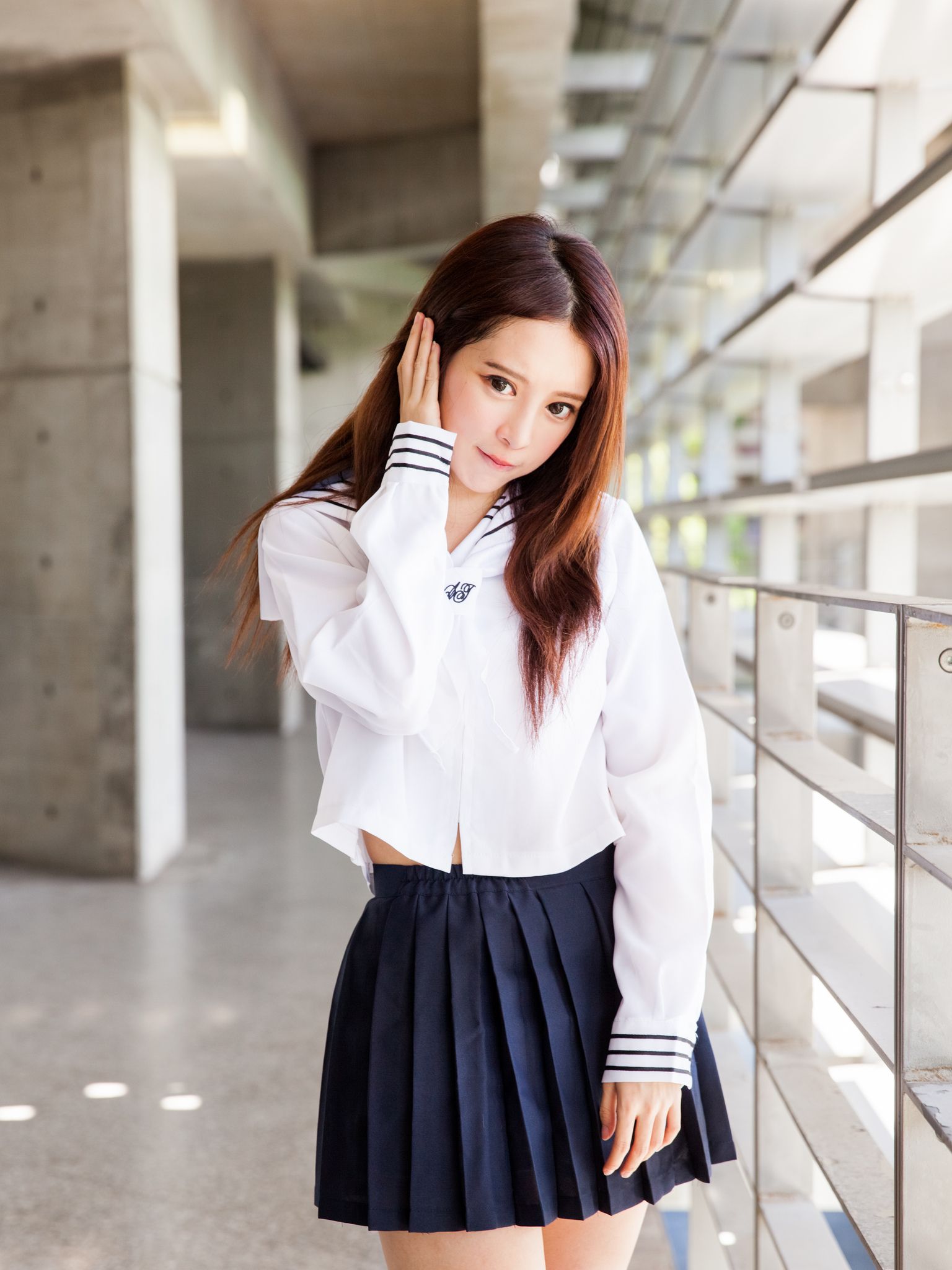 台湾美女张齐郡JULIE《长筒袜校服少女》-图88