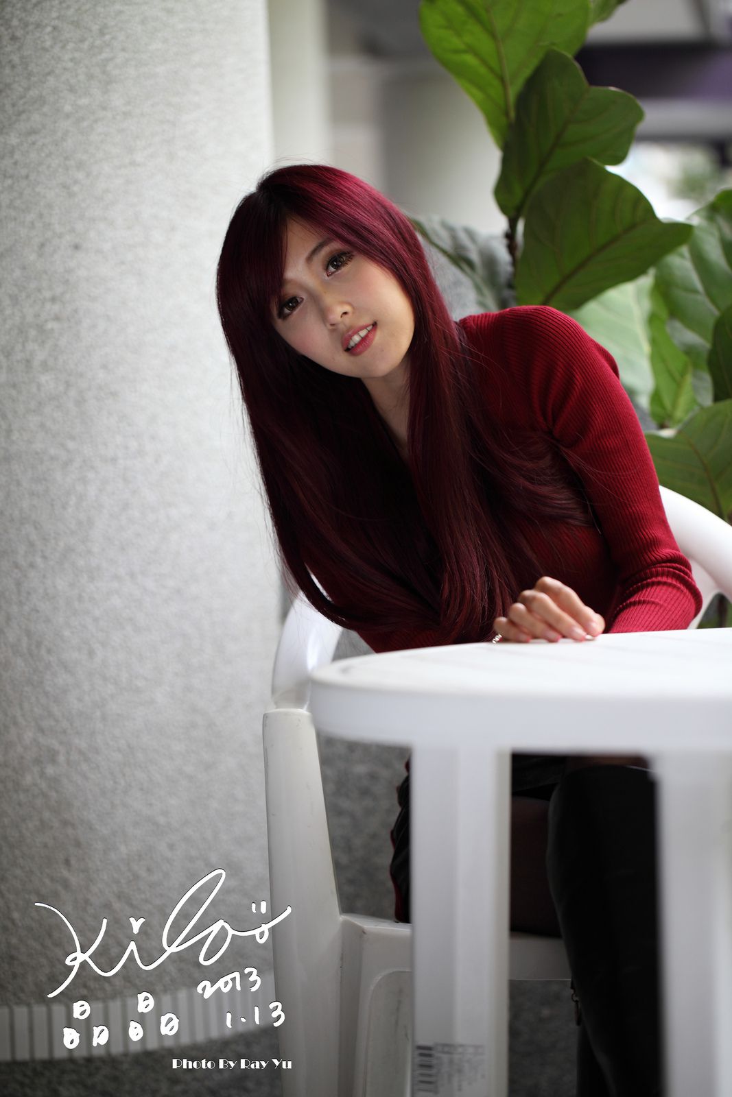 金允乔/Kila晶晶《黑丝套裙街拍》-图19