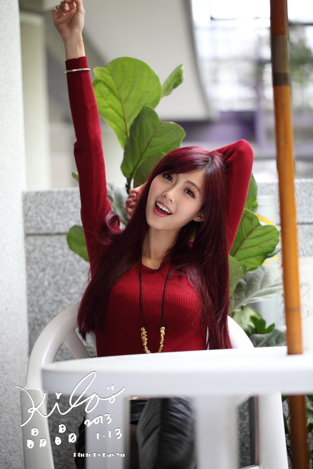 金允乔/Kila晶晶《黑丝套裙街拍》-图20