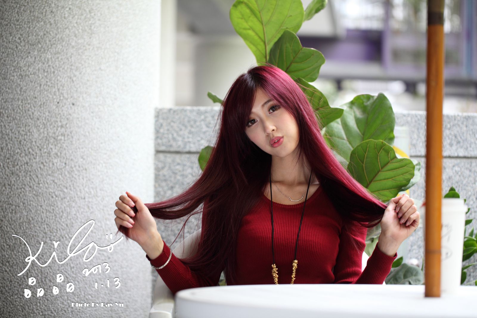 金允乔/Kila晶晶《黑丝套裙街拍》-图24