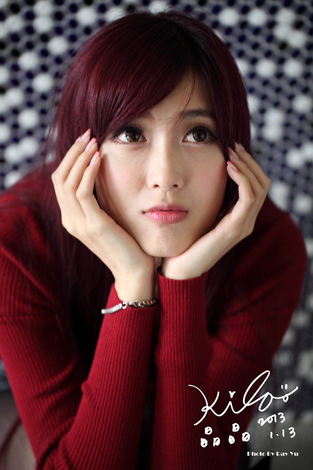 金允乔/Kila晶晶《黑丝套裙街拍》-图2