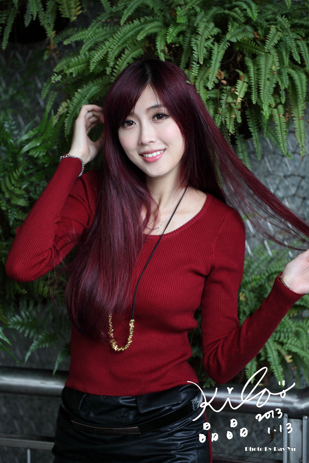 金允乔/Kila晶晶《黑丝套裙街拍》-图44