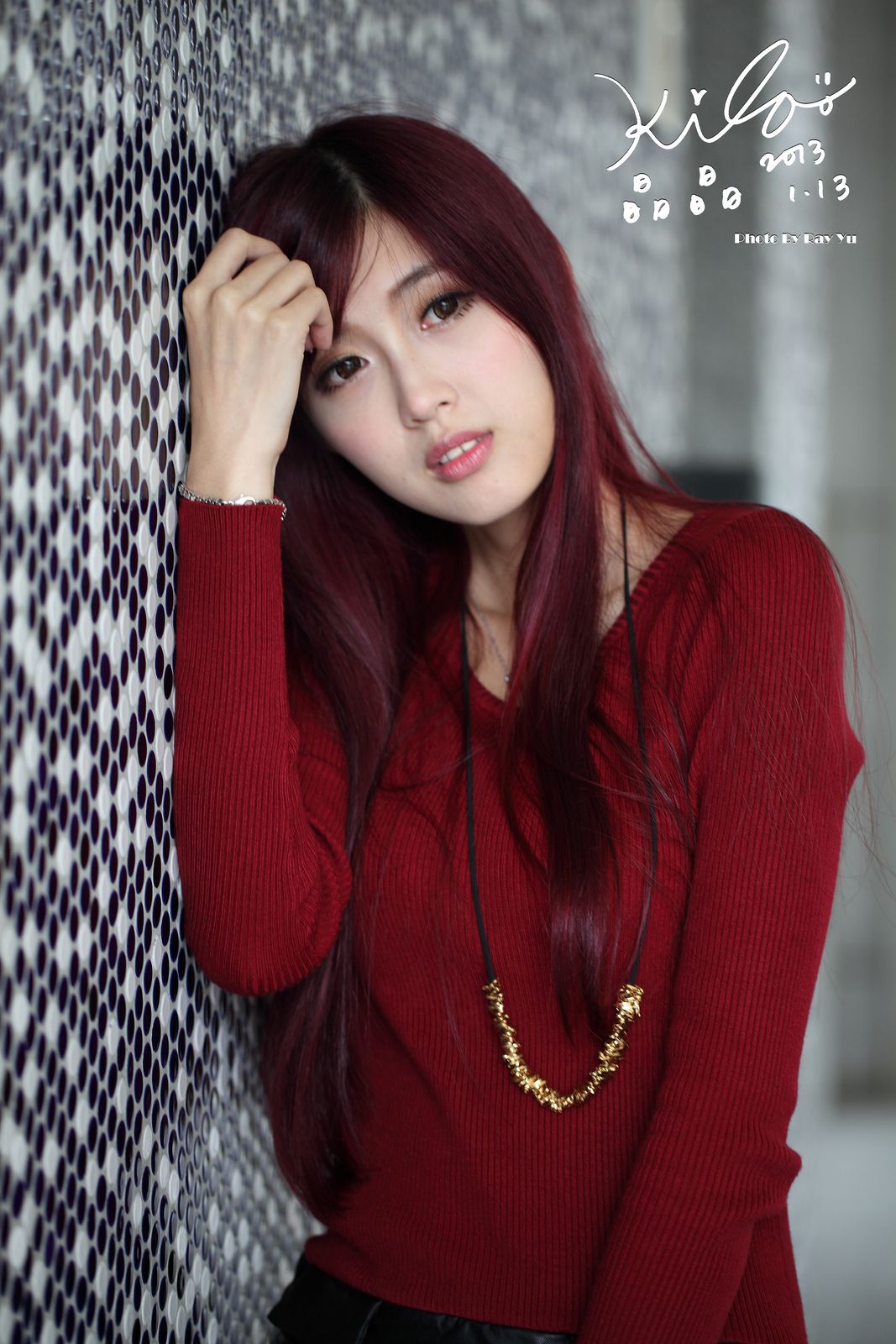 金允乔/Kila晶晶《黑丝套裙街拍》-图52