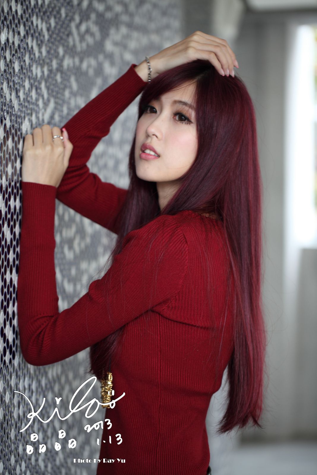 金允乔/Kila晶晶《黑丝套裙街拍》-图54