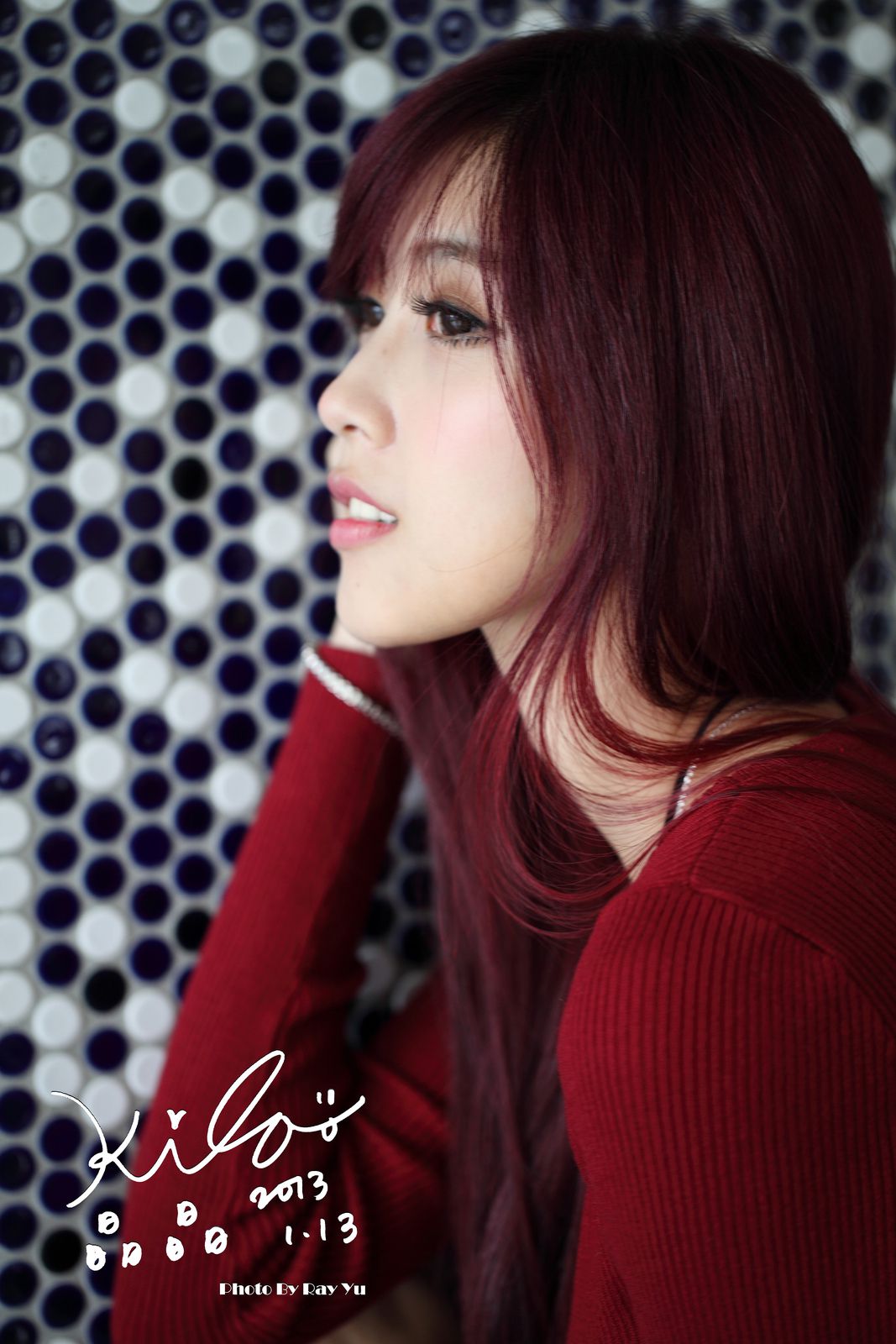 金允乔/Kila晶晶《黑丝套裙街拍》-图56