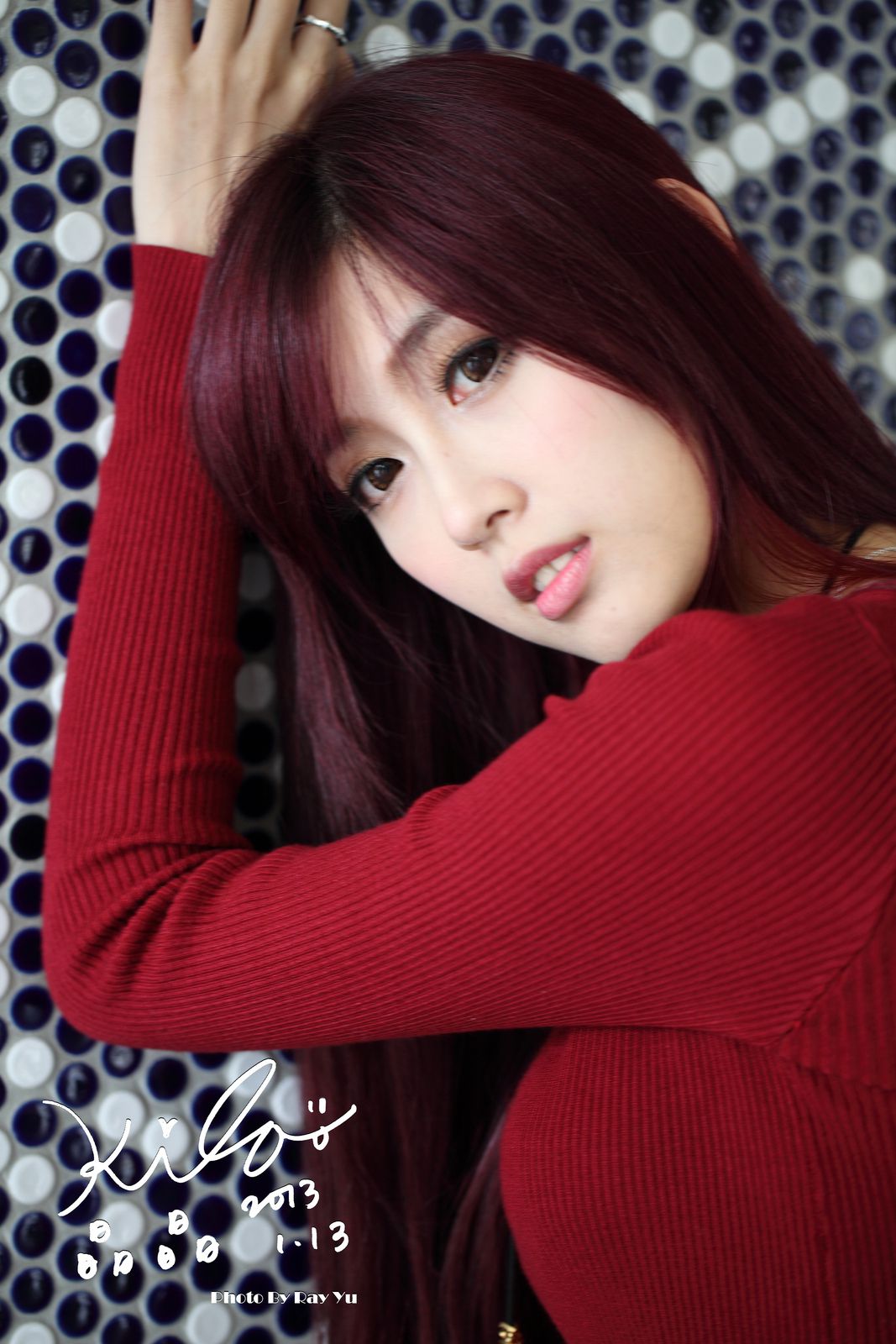 金允乔/Kila晶晶《黑丝套裙街拍》-图5