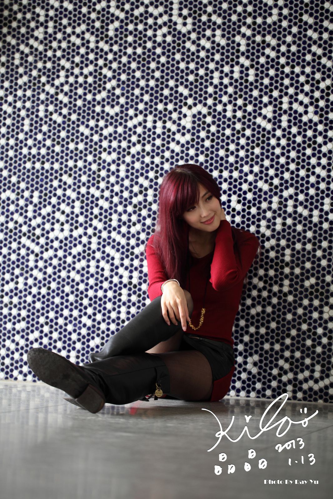 金允乔/Kila晶晶《黑丝套裙街拍》-图62