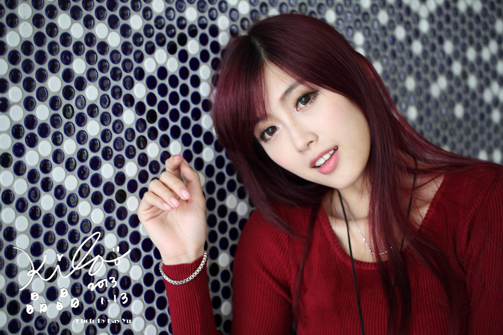 金允乔/Kila晶晶《黑丝套裙街拍》-图6