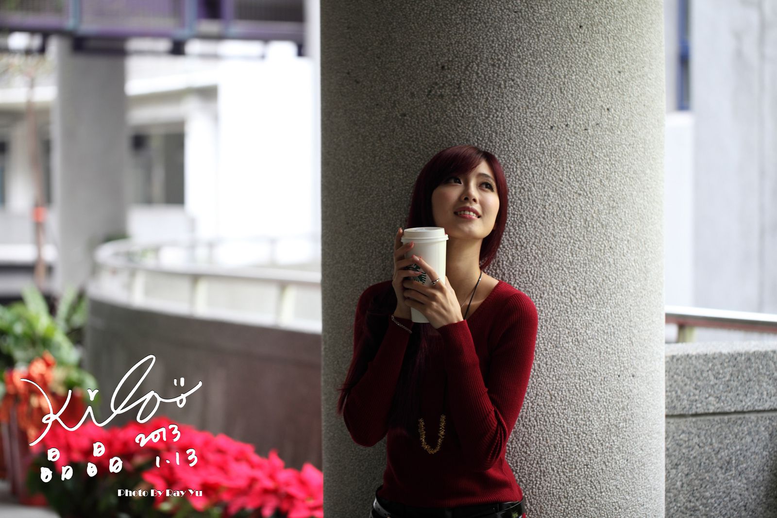 金允乔/Kila晶晶《黑丝套裙街拍》-图69