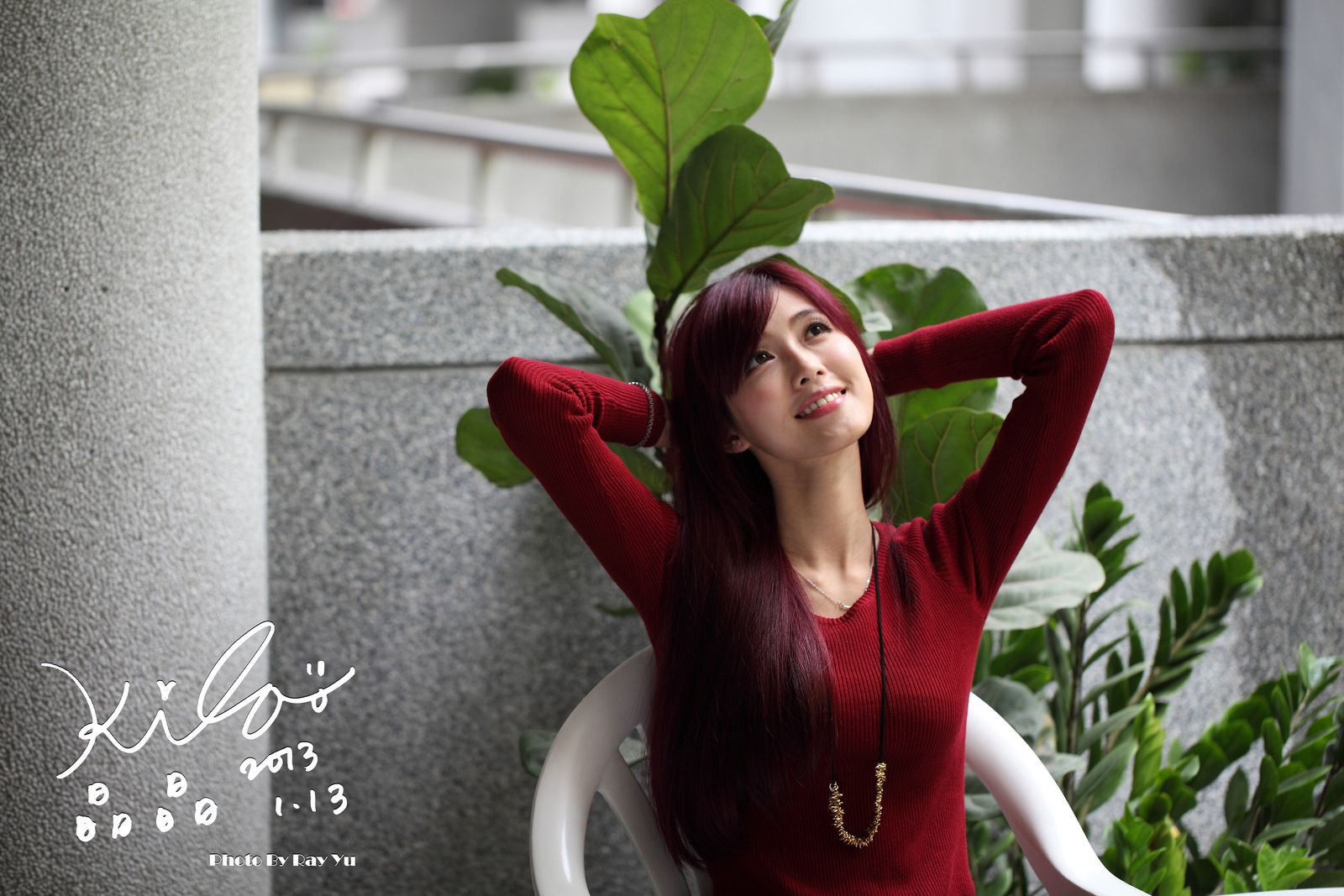 金允乔/Kila晶晶《黑丝套裙街拍》-图70